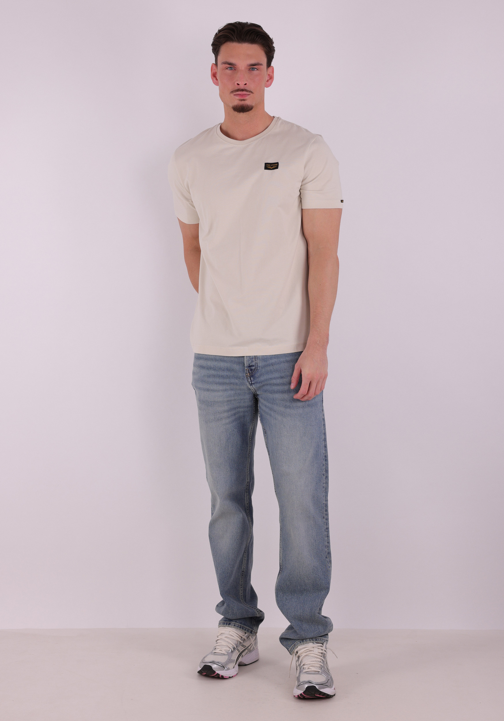 PME Legend T-shirt American classic PTSS2602599 Ecru