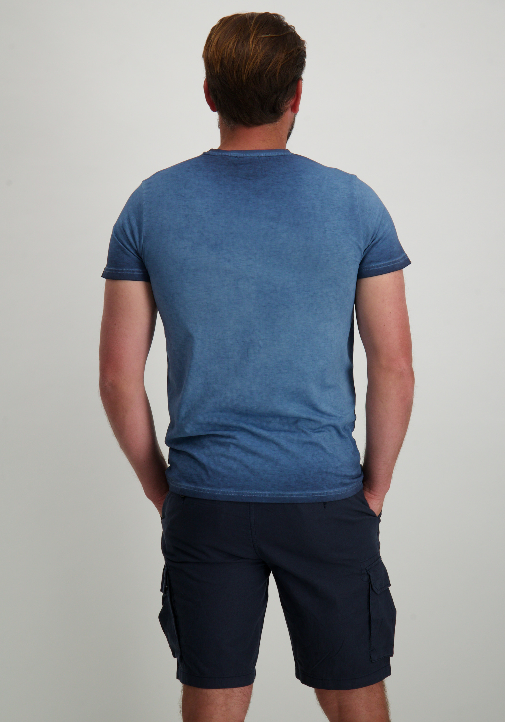 Petrol T-shirt M-1050-TSR607 Blauw