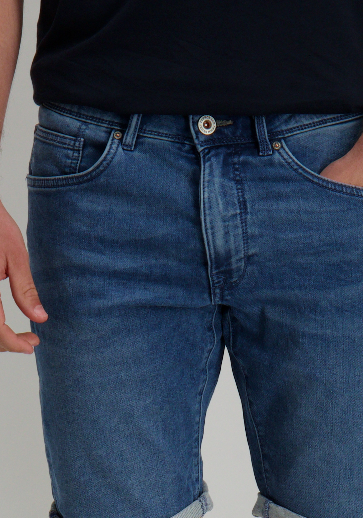 Petrol Korte broek Jackson M-1040-SHO001 Jeans blauw