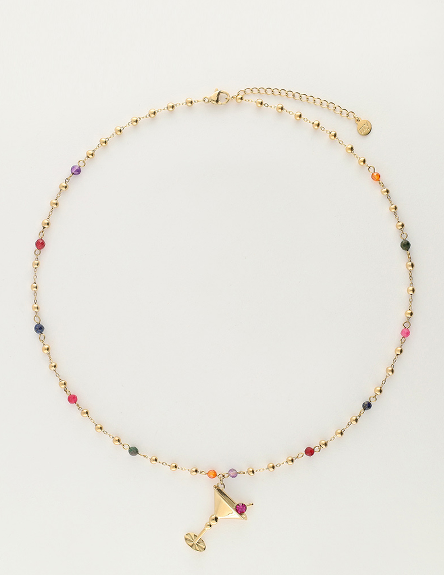 My Jewellery Starry ketting met kraaltjes en cocktail MJ11982 Goud