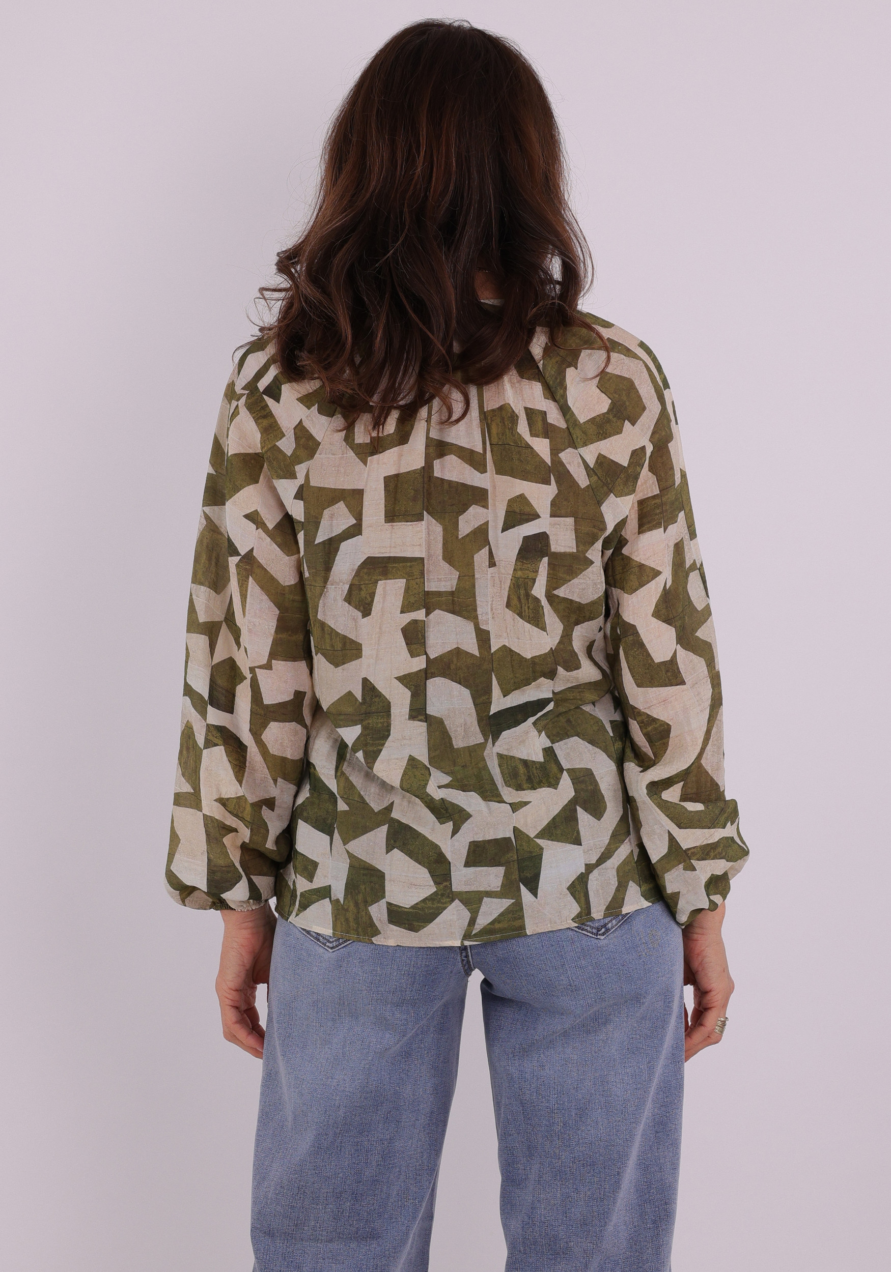 Geisha Blouse printed 63241-20 Groen