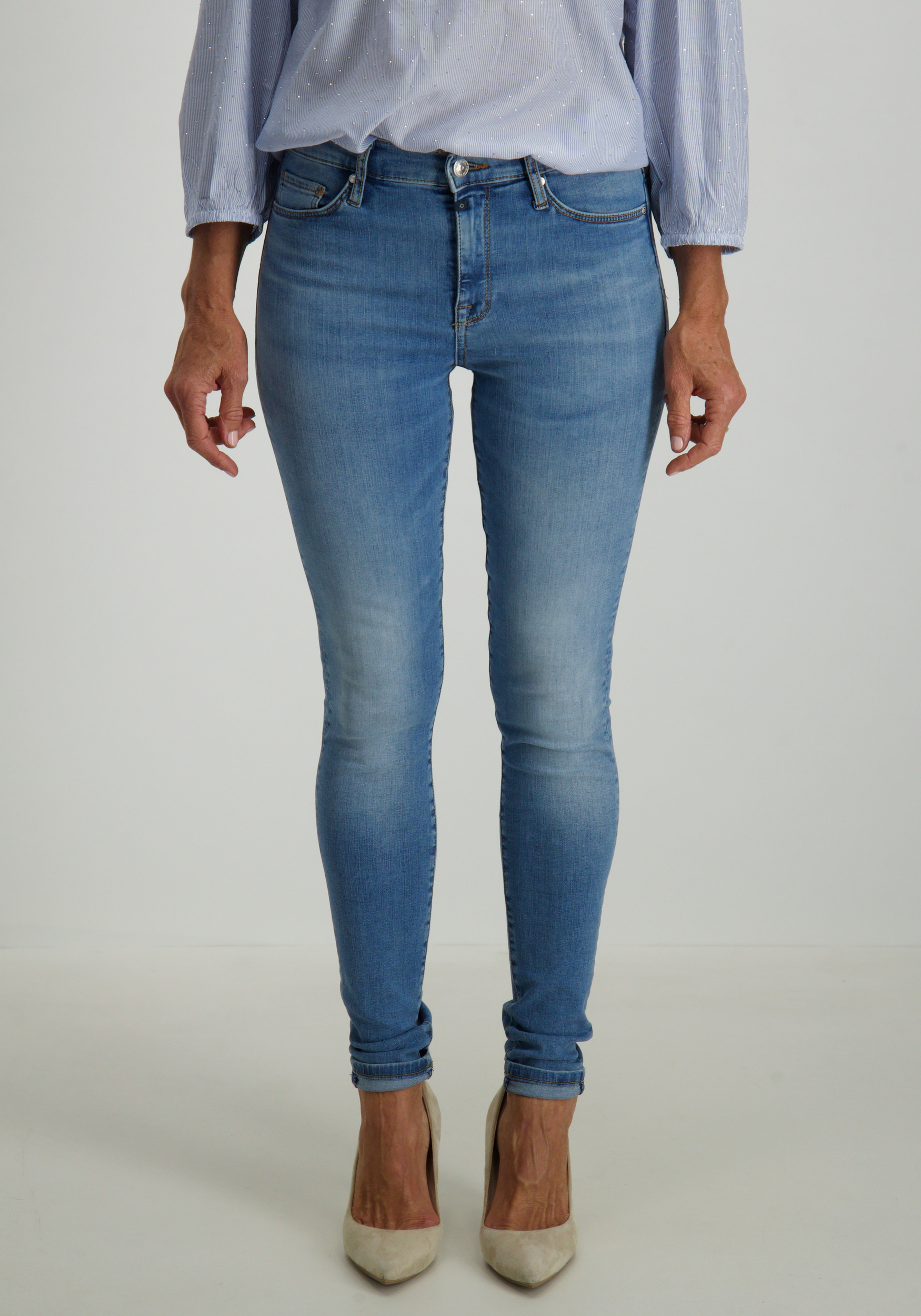 Cup of Joe Skinny jeans Sophia Blauw