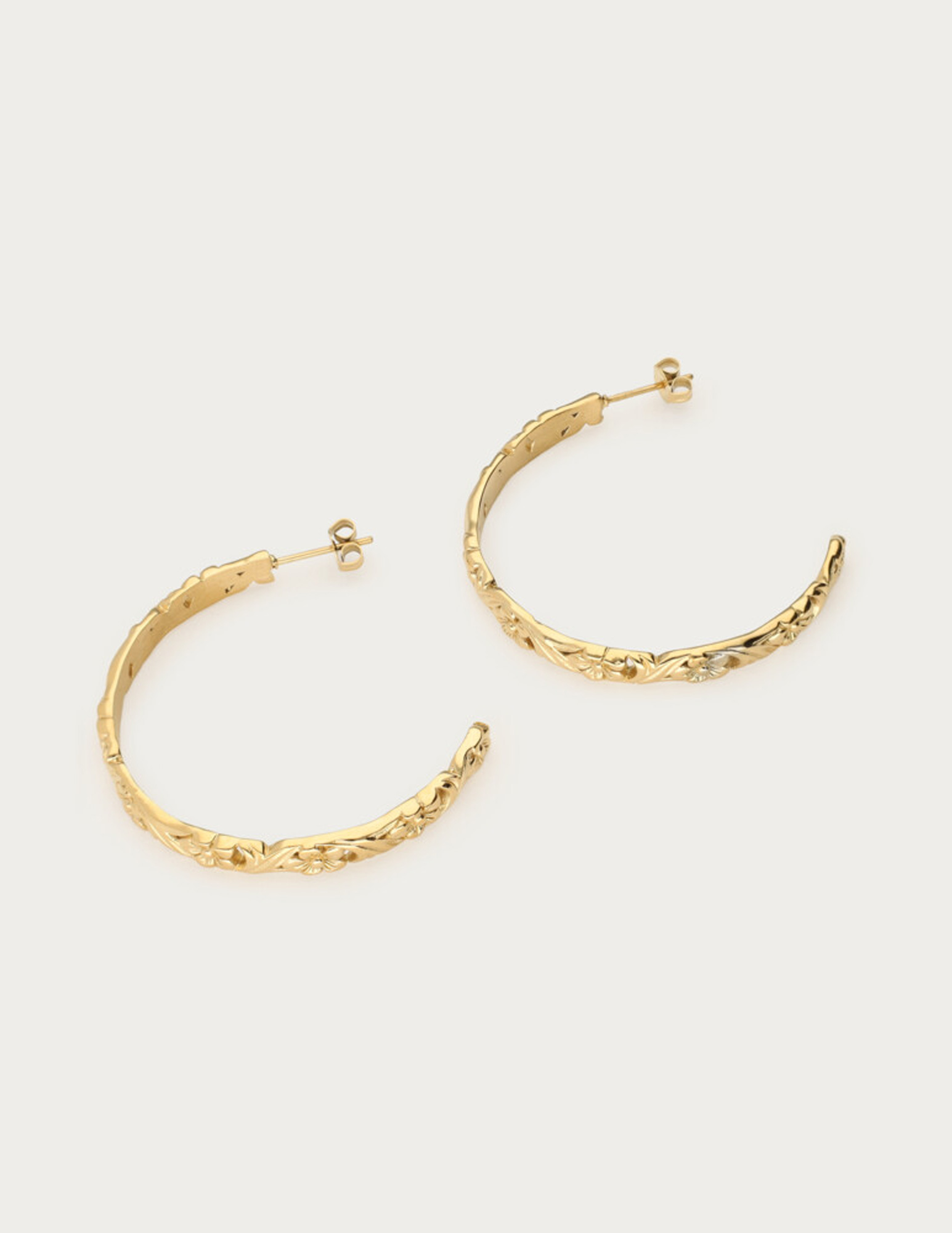 My Jewellery Botanical oorringen met vintage bloemen MJ13862 Goud