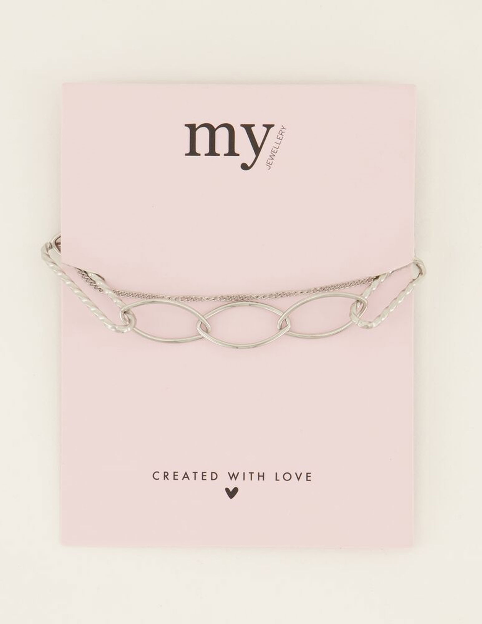 My Jewellery Dubbele armband MJ07905 Zilver