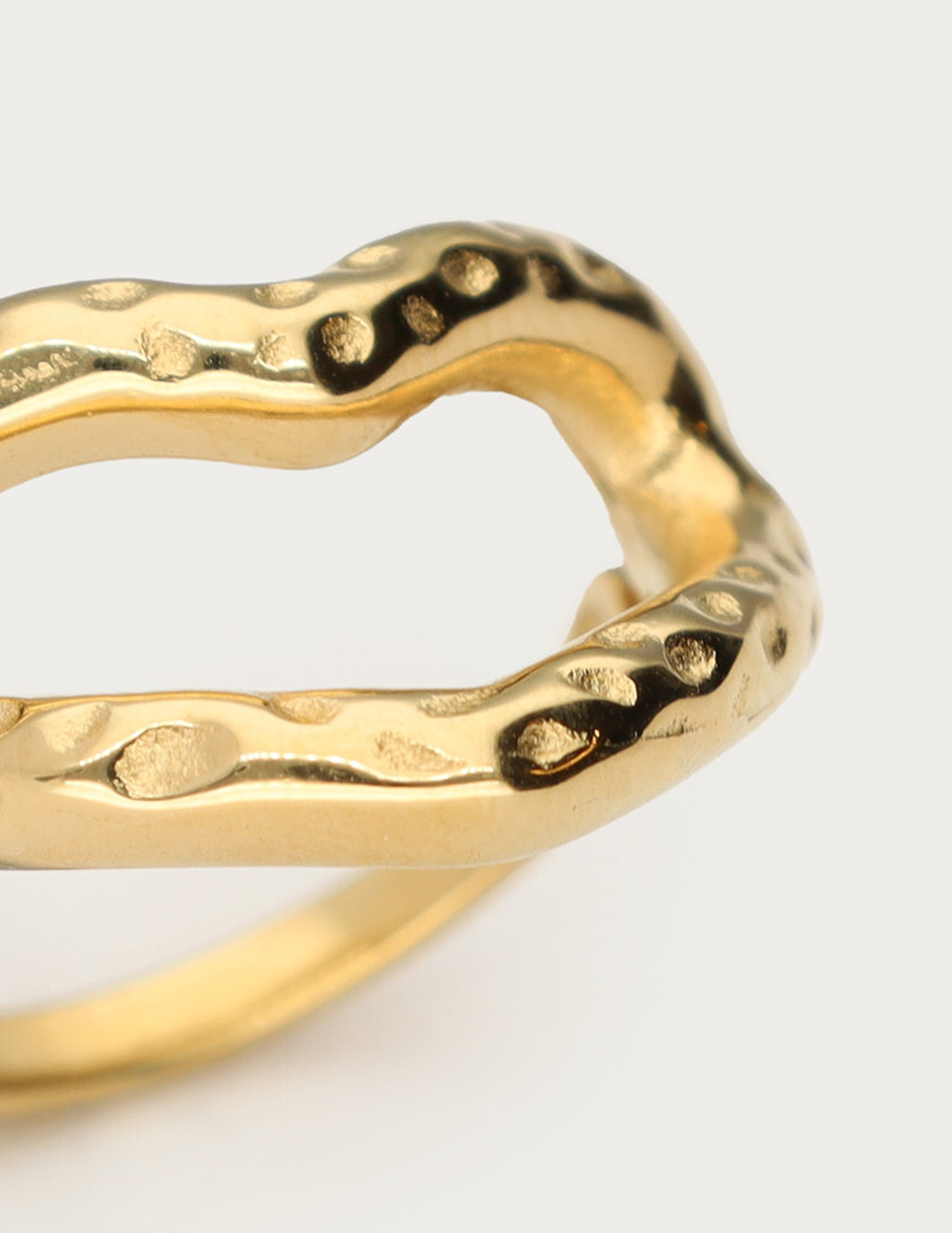 My Jewellery Bold statement ring met open hart MJ12563 Goud