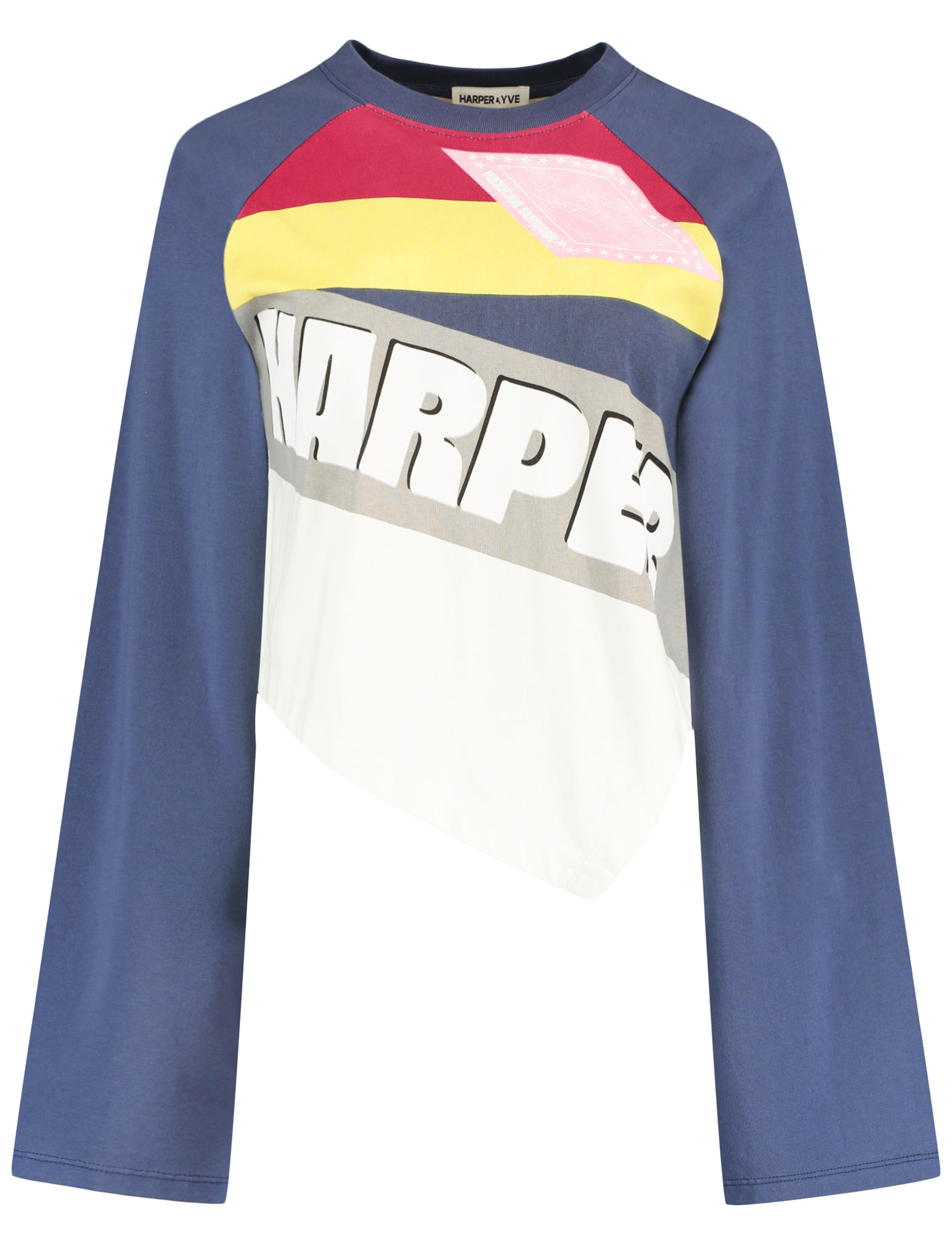 Harper & Yve Shirt Mexican summer SS6Y500 Raf blauw