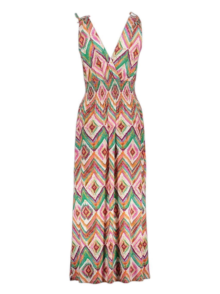 Geisha Jurk all-over print 67425-60 MILA Turquoise