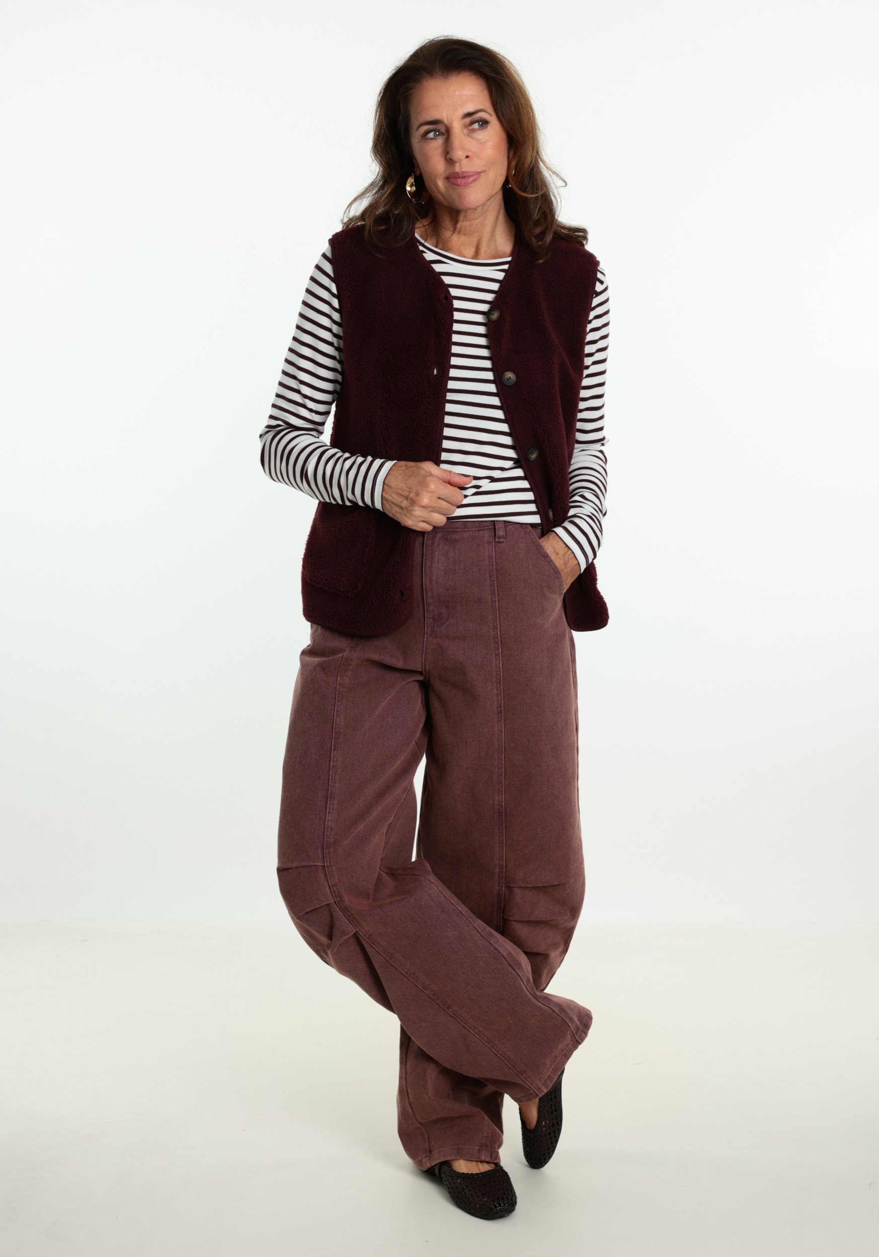 FREE|QUENT Gilet 207624 Bordeaux