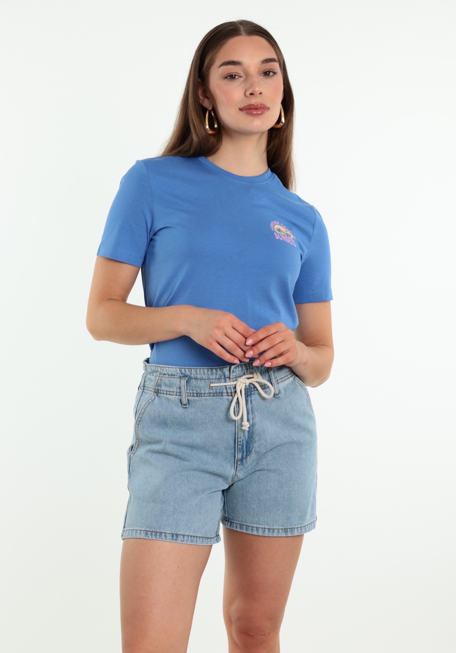 ONLY T-shirt Fine 15373349 Marine