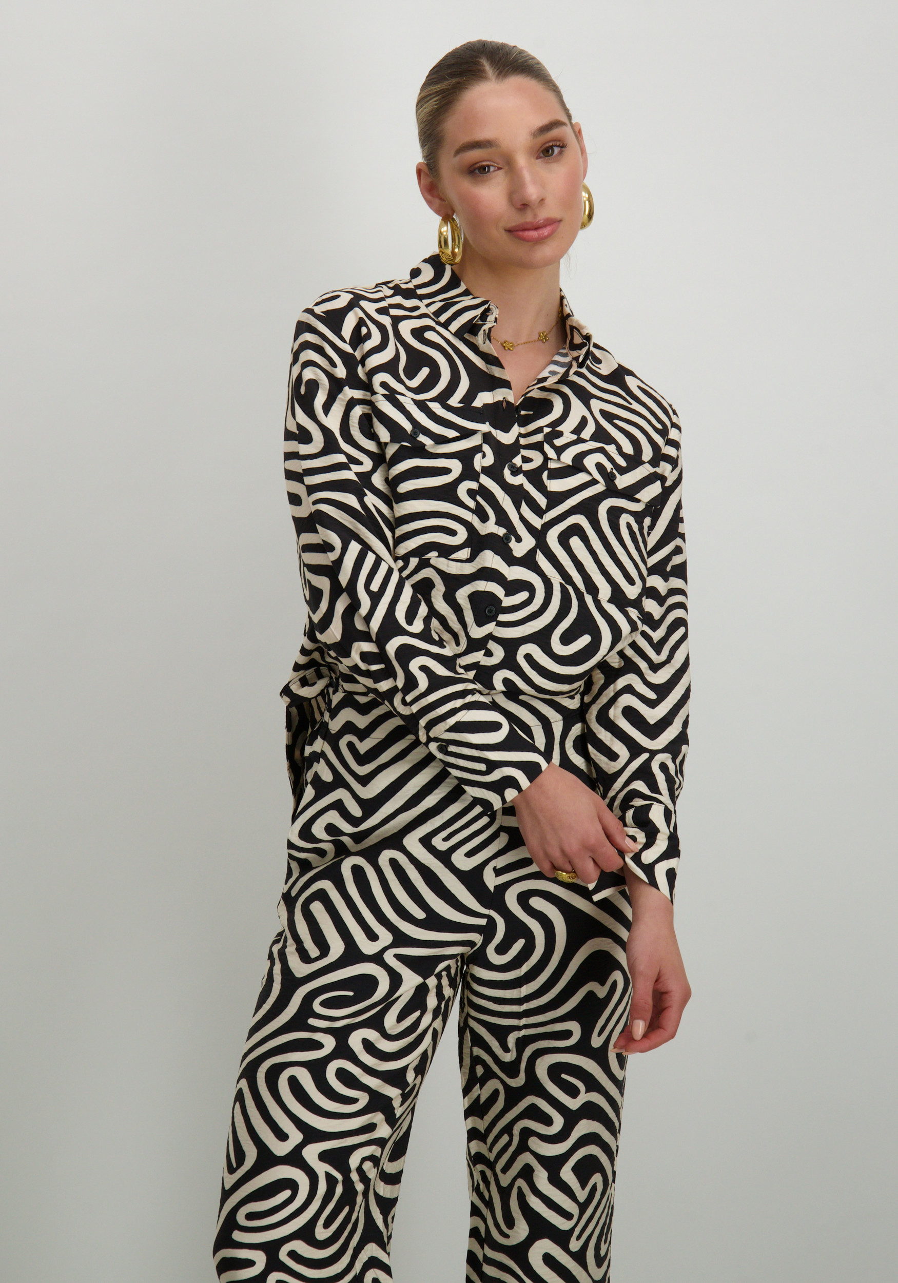 Vero moda Blouse Vigdis 10323265 Zwart