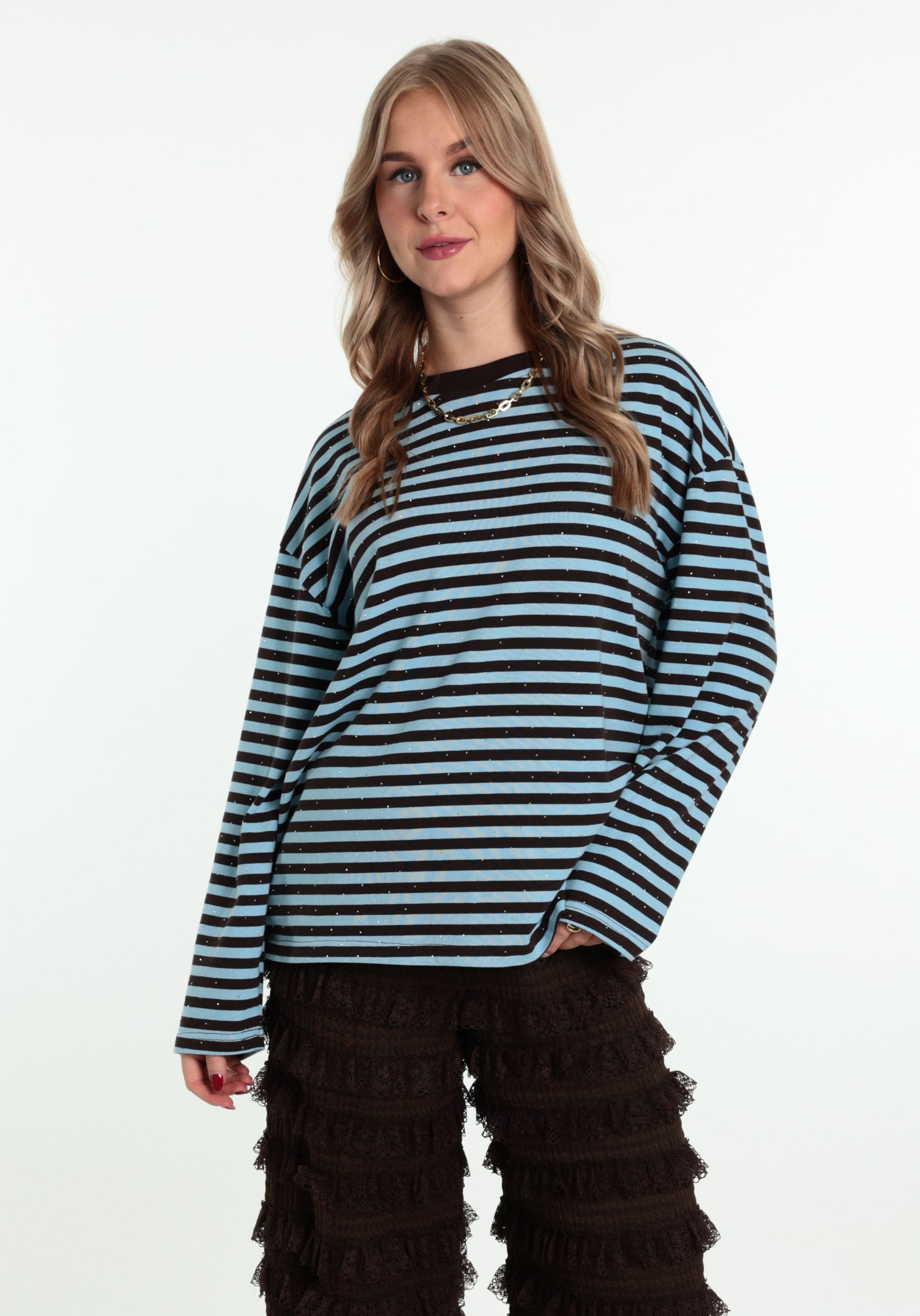 BELIEVE T-shirt B-9101-BOSTON Licht blauw