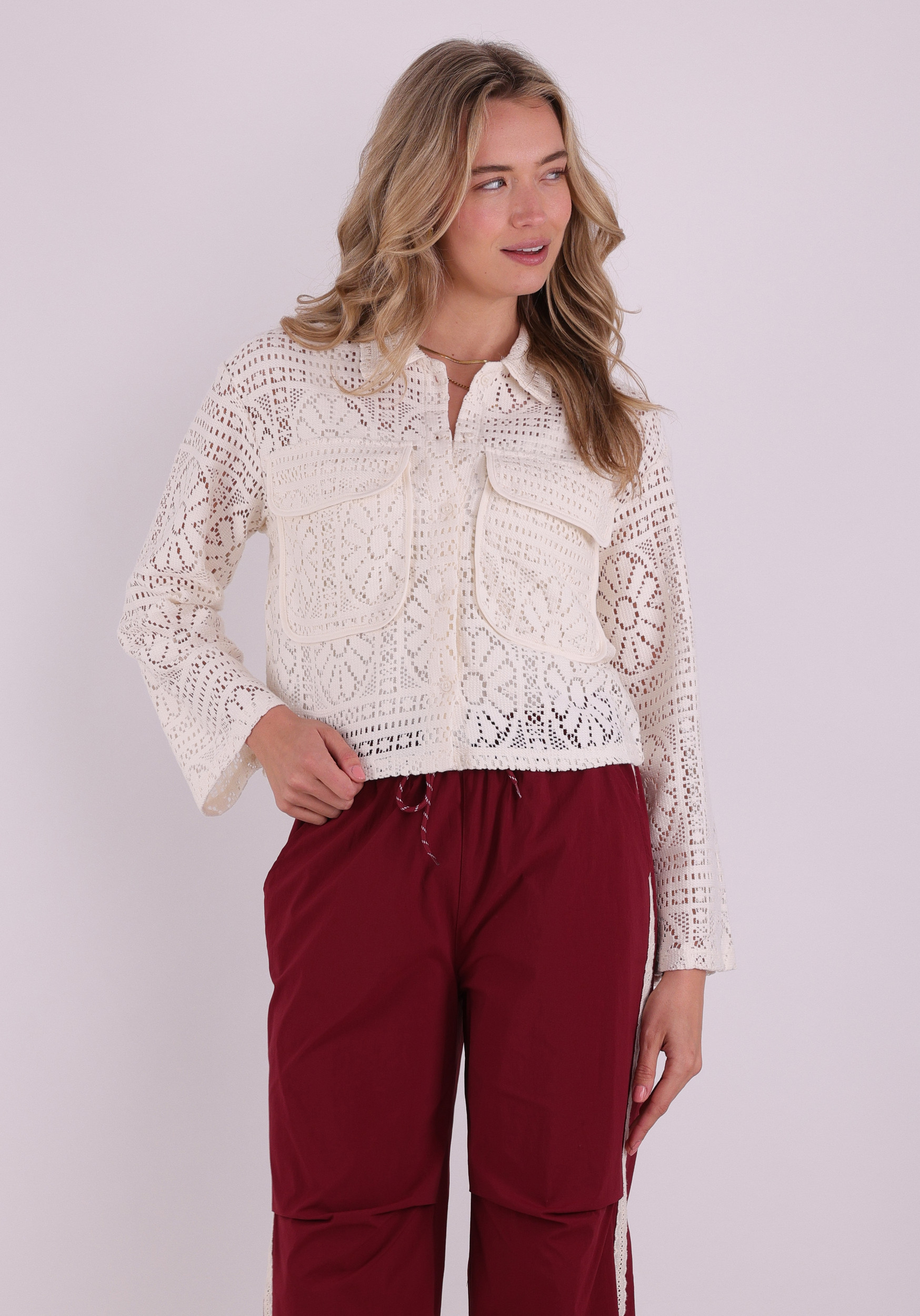 Vila Blouse Merinda 14105211 Wolwit-ecru