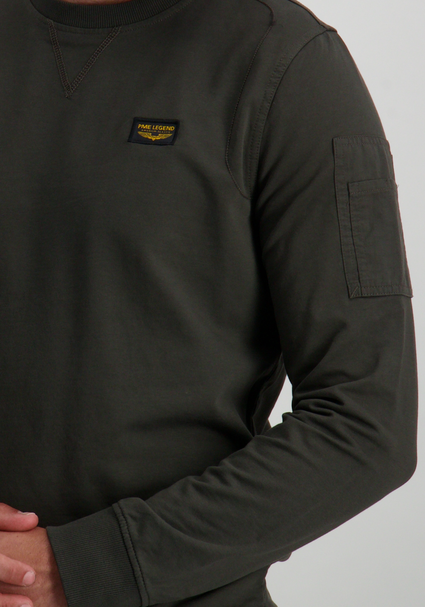 PME Legend Sweater Airstrip PLS0000431 Donker groen