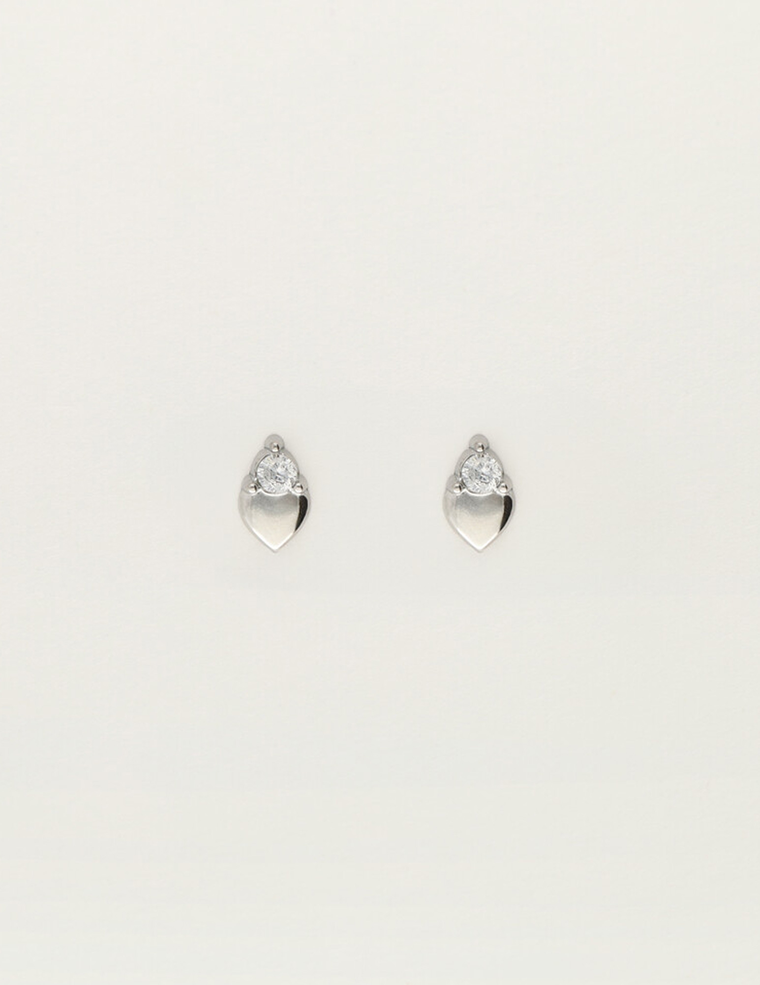 My Jewellery Studs hart met strass MJ12102 Zilver