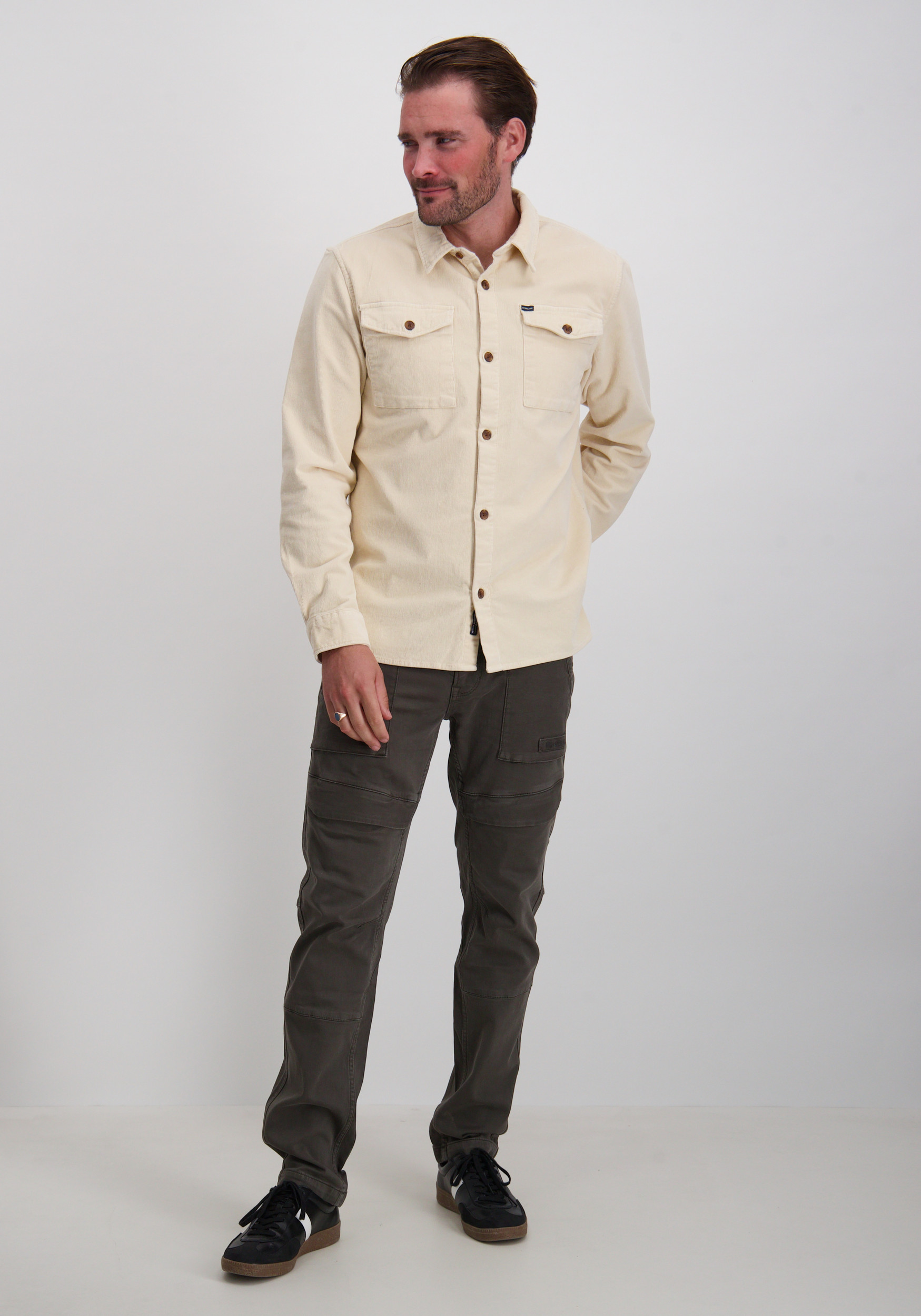 Petrol Overshirt M-3050-SIL427 Ecru