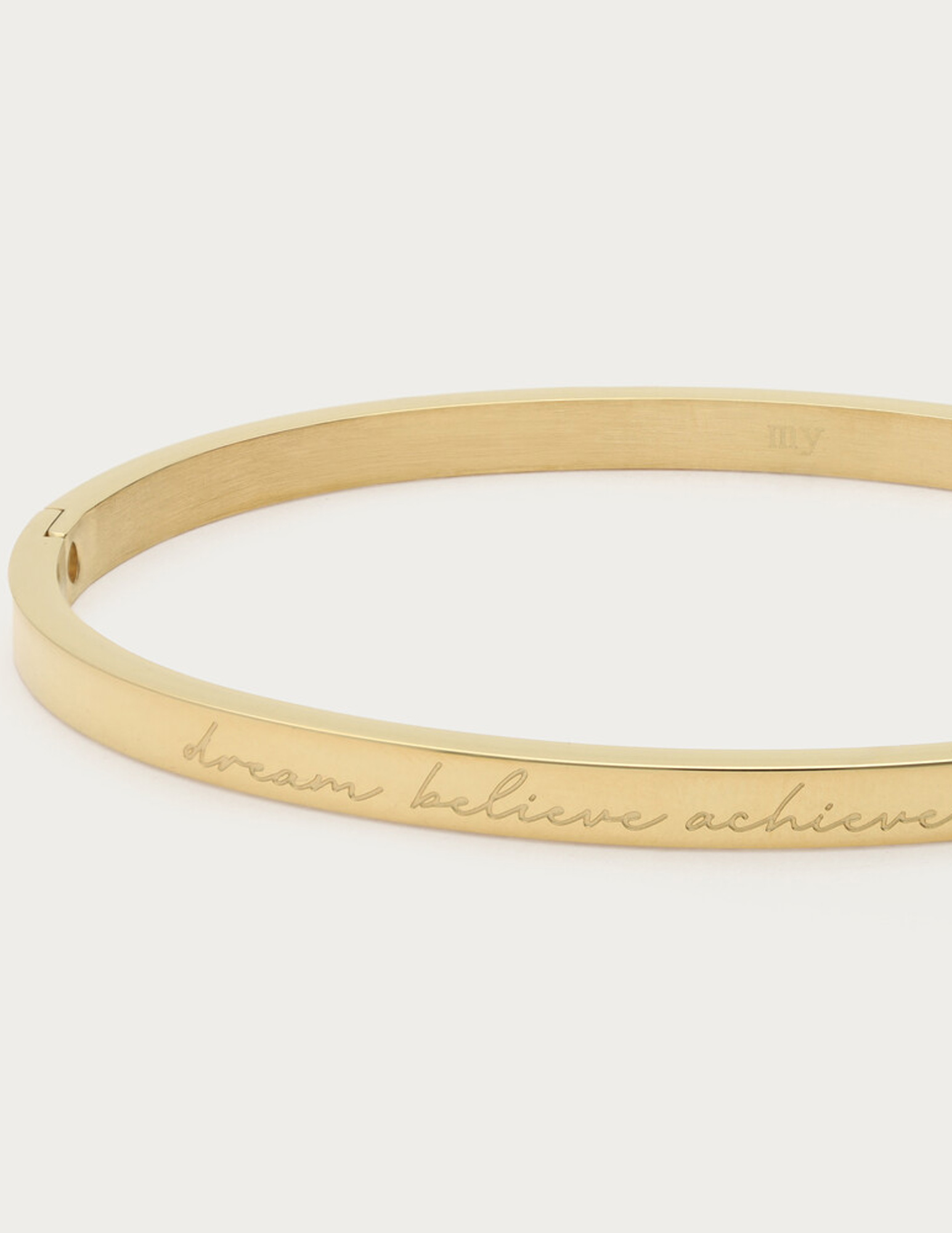 My Jewellery Bold bangle Dream believe achieve MJ14132 Goud