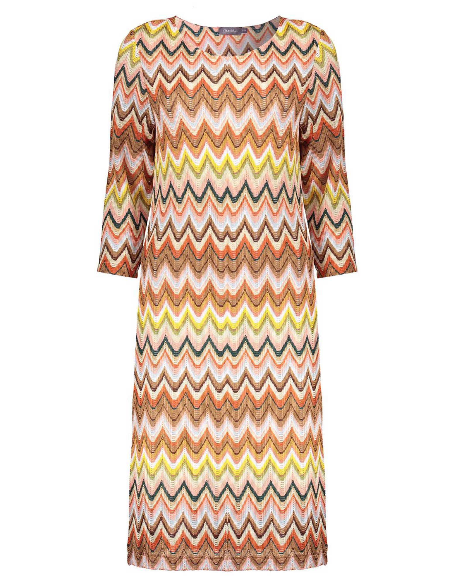 Geisha Jurk zigzag 47139-60 Oranje