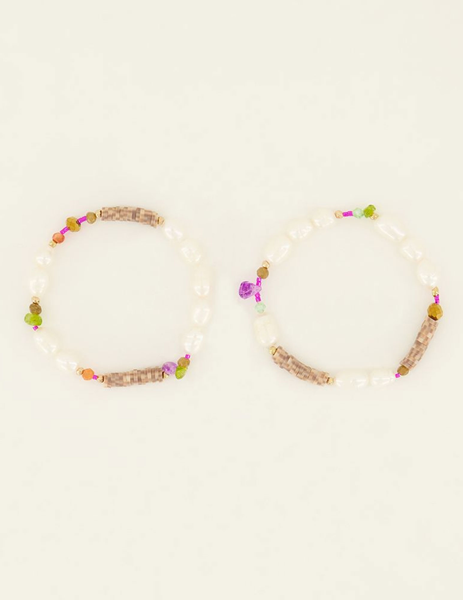 My Jewellery Armbanden set met parels MJ07955 Multi