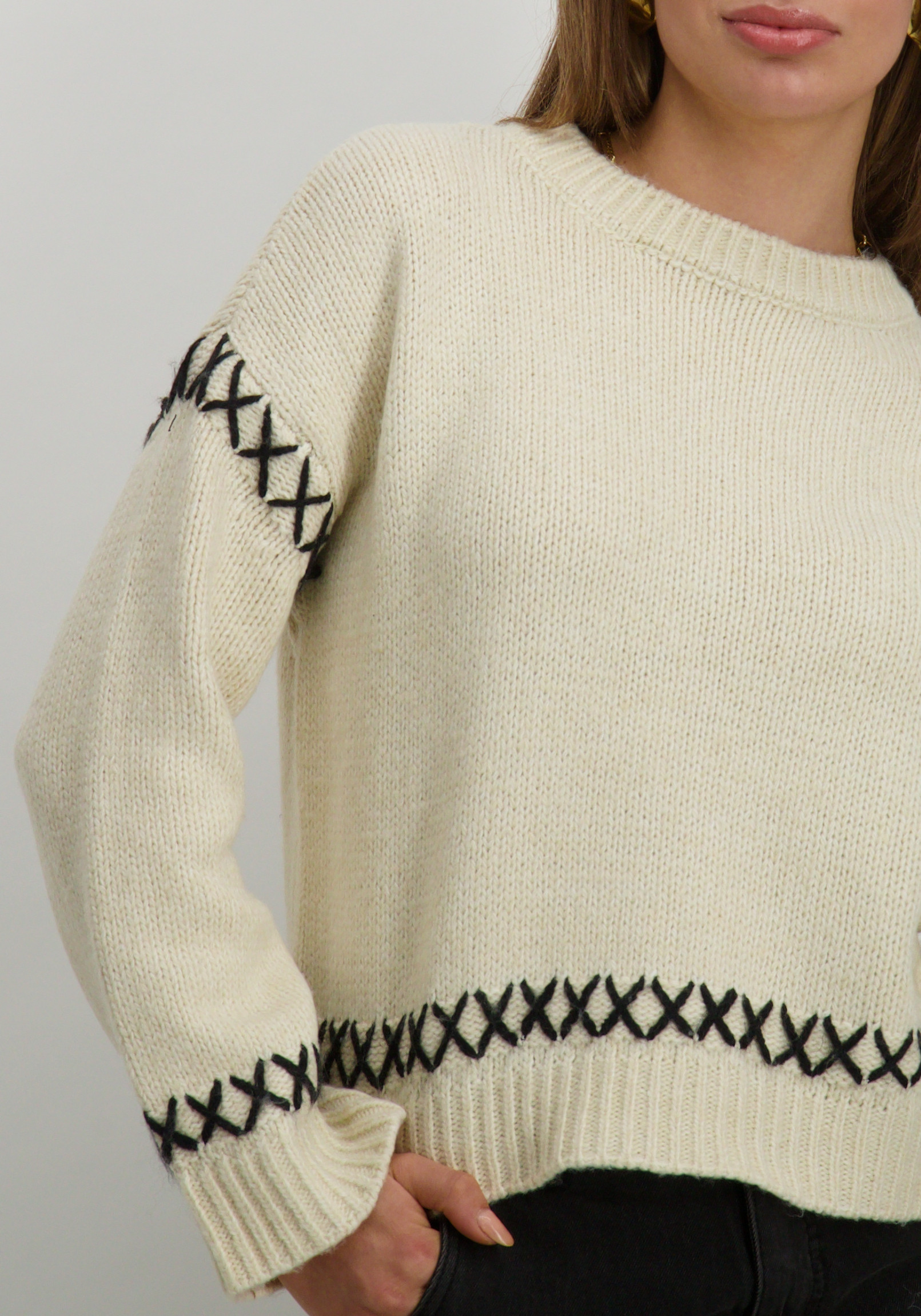 Only Trui Amanda 15330089 Ecru