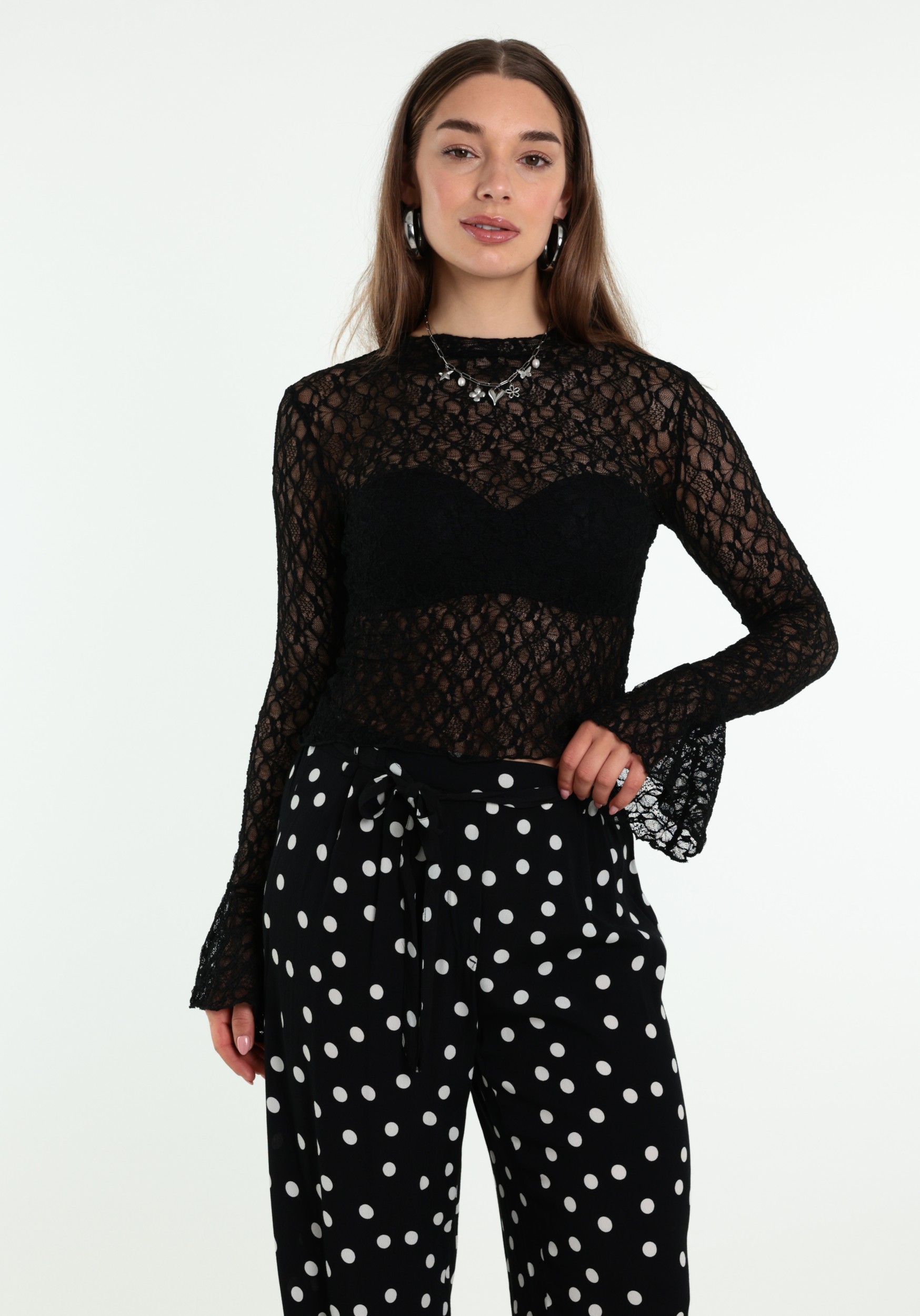 BELIEVE Top Lace B-92119-TOP Zwart
