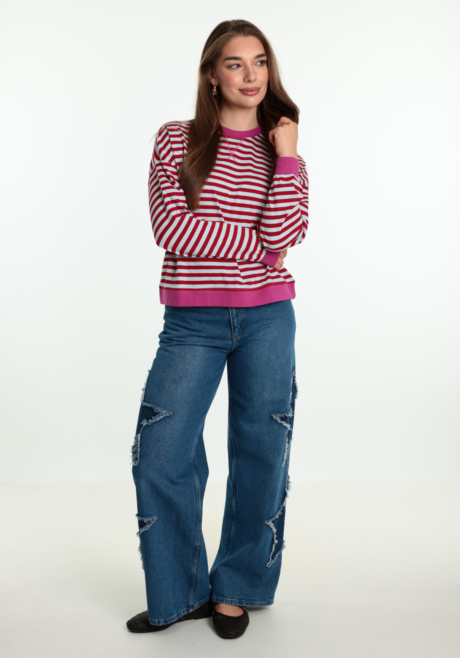 ONLY T-shirt Freja 15380742 Blauw