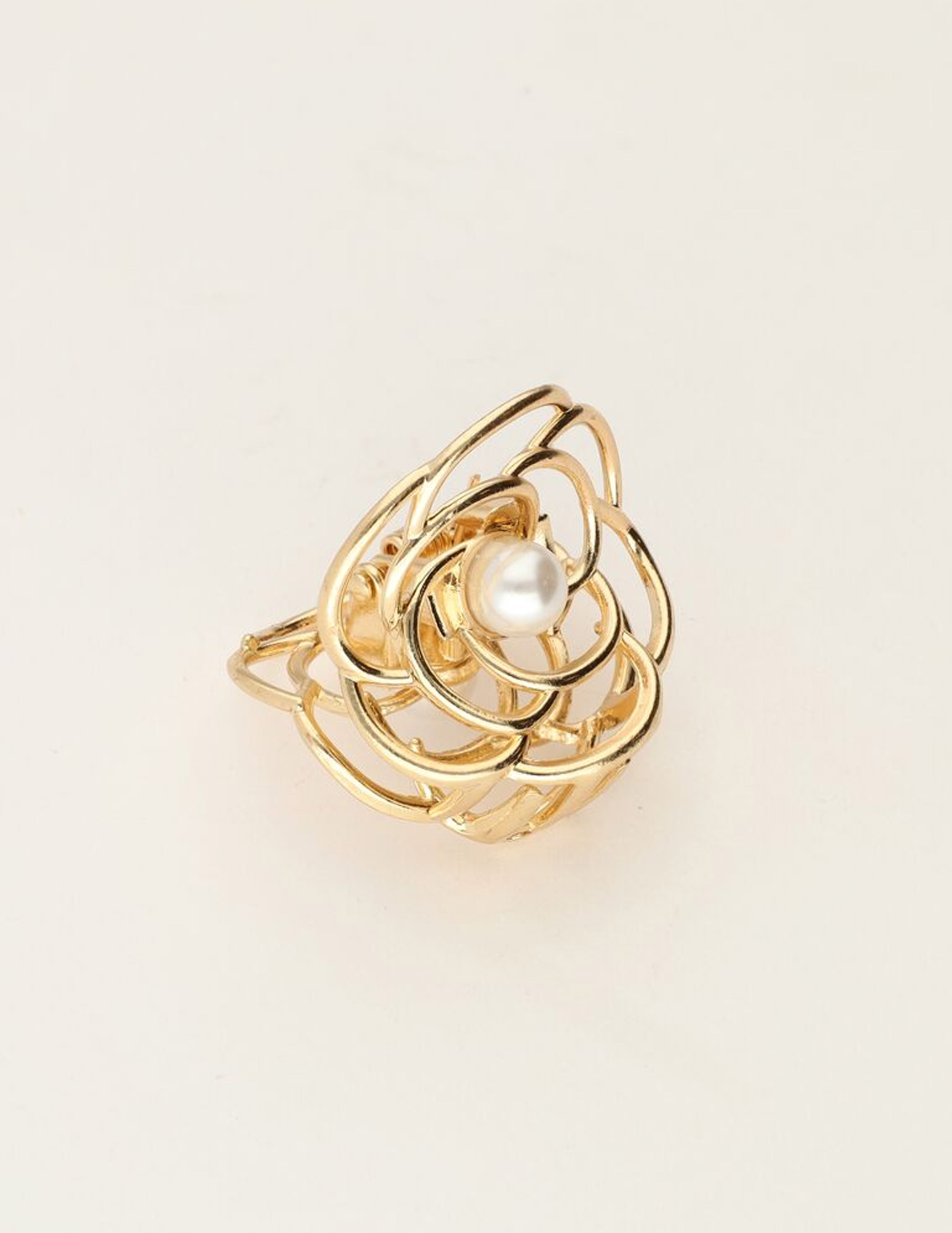 My Jewellery Haarclip roos met parel MJ11720 Goud