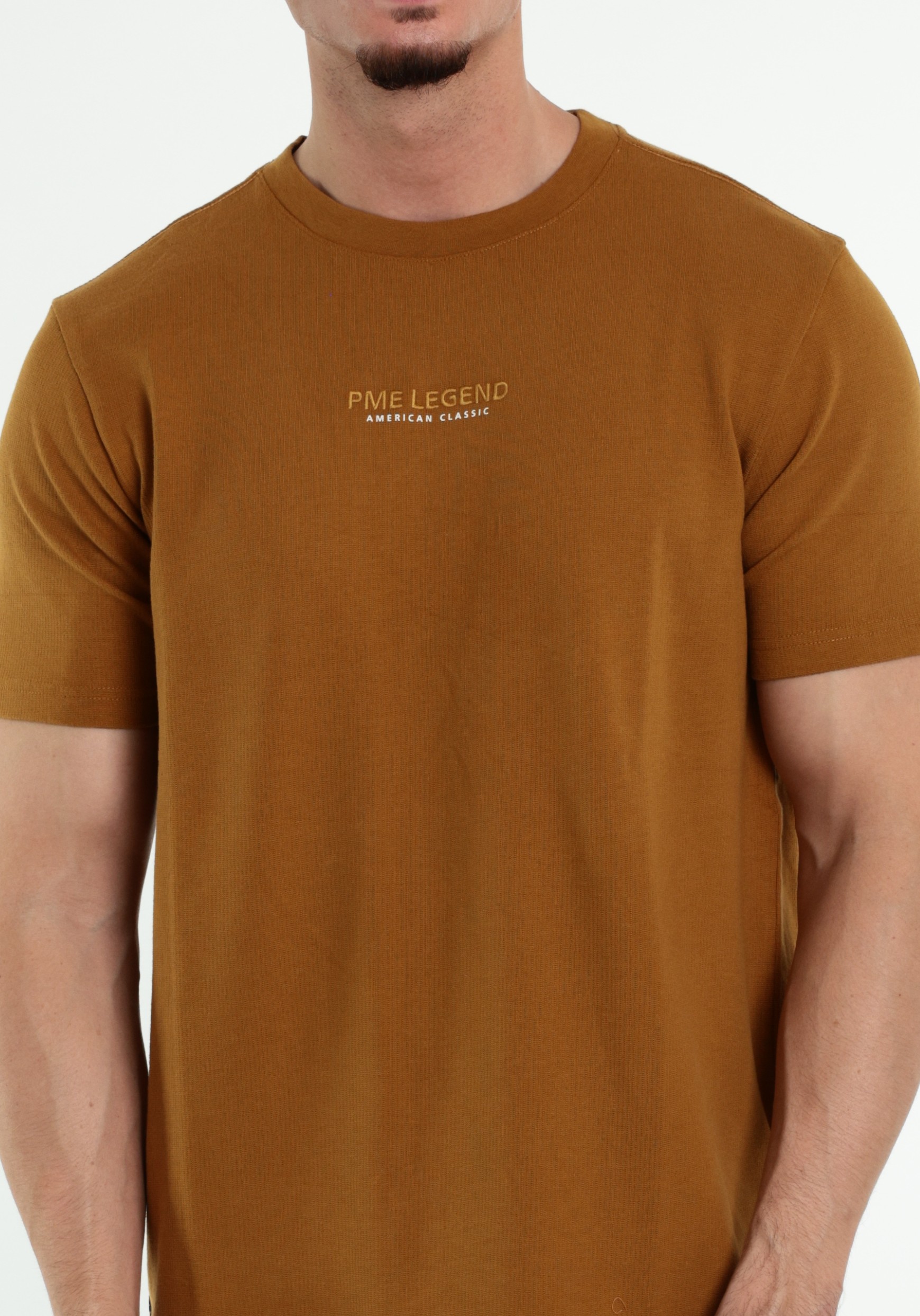 PME Legend T-shirt PTSS2608564 Licht bruin