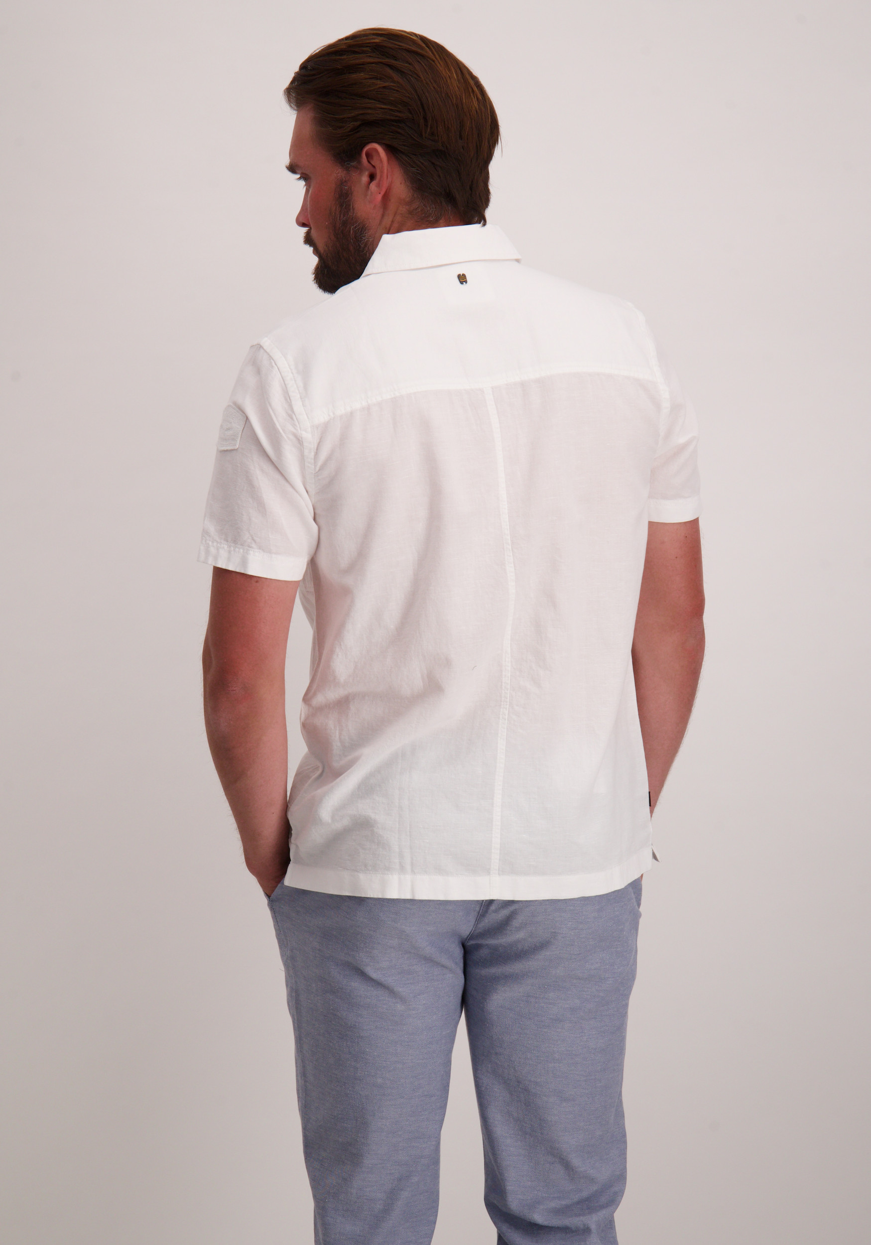 PME Legend Overhemd korte mouw PSIS2505230 Wit