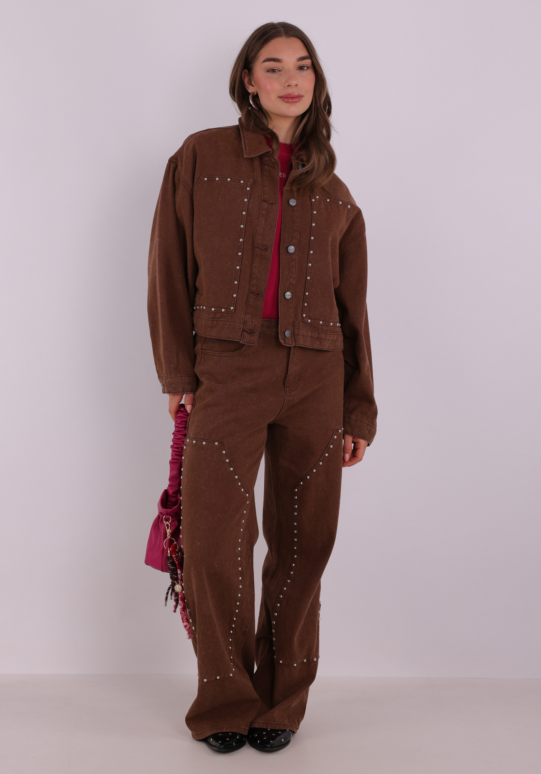 Refined Department Spijkerjack Honni R2602473889 Bruin