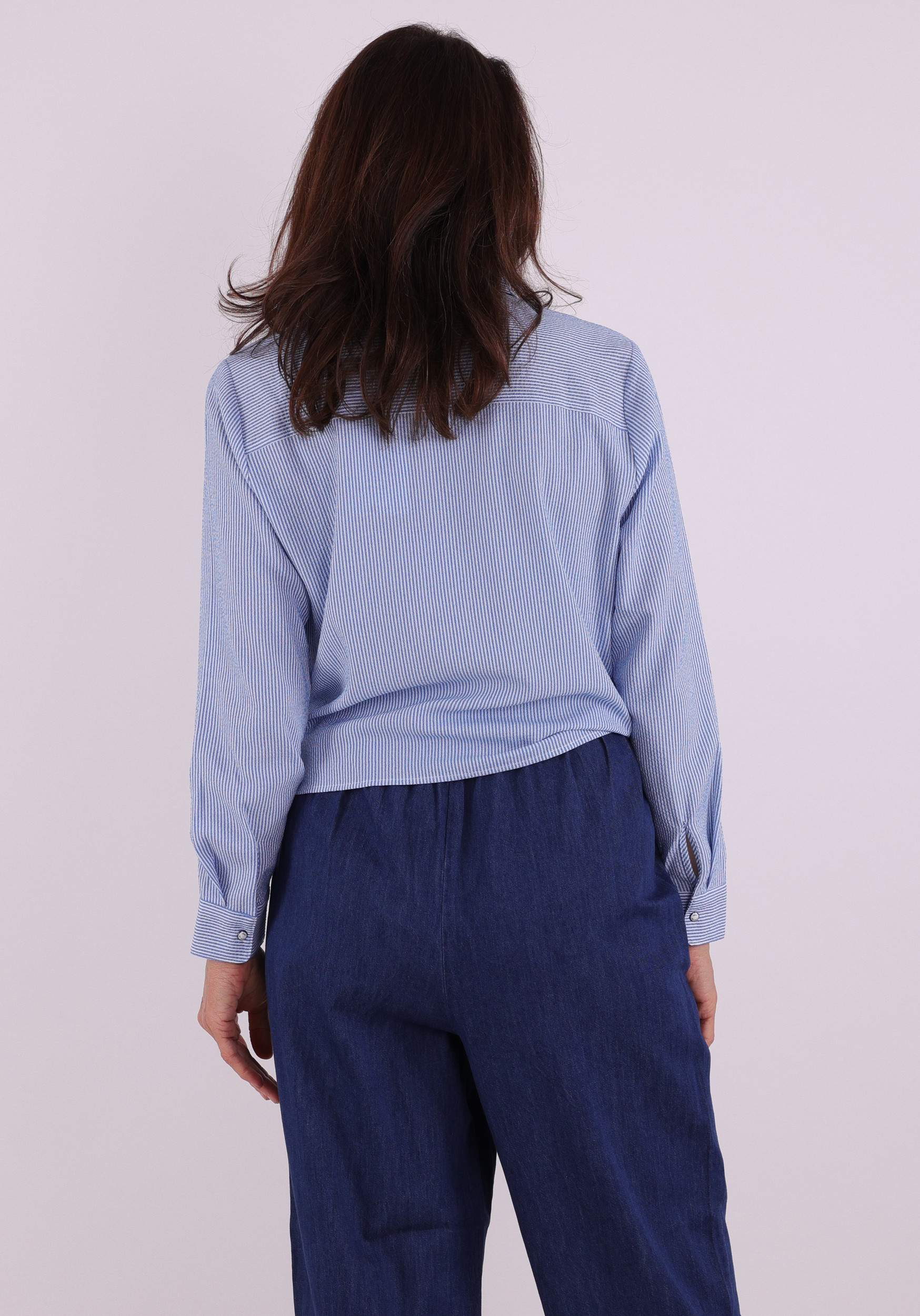 Only Blouse Lecey gestreept 15195910 Blauw