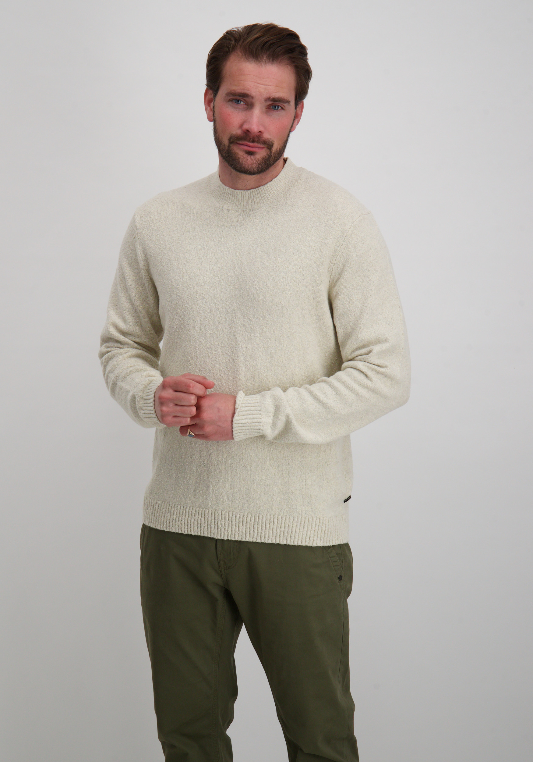 Jack & jones Trui Blamaverick 12286144 Wolwit-ecru