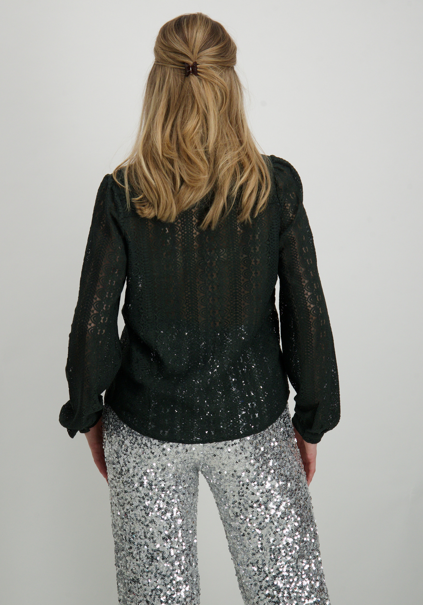 Vila Blouse Chikka 14082977 Donker groen