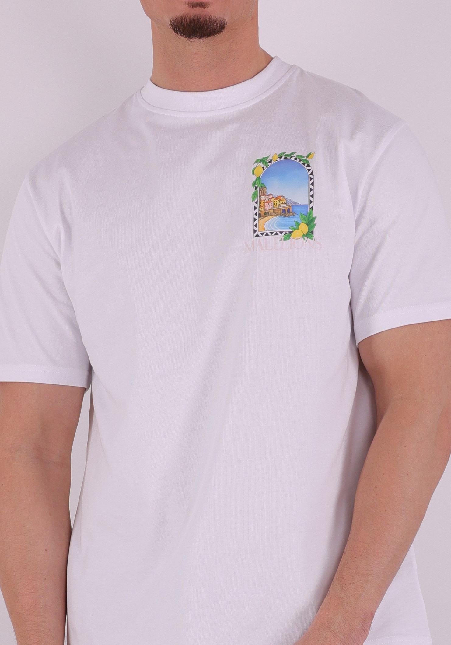 Malelions T-shirt Amalfi Window MMB30026045 Wit