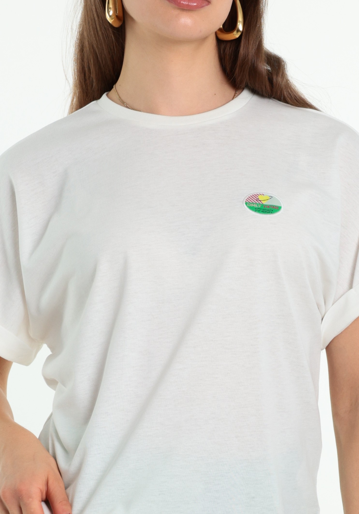 ONLY T-shirt Minna 15378313 Wit