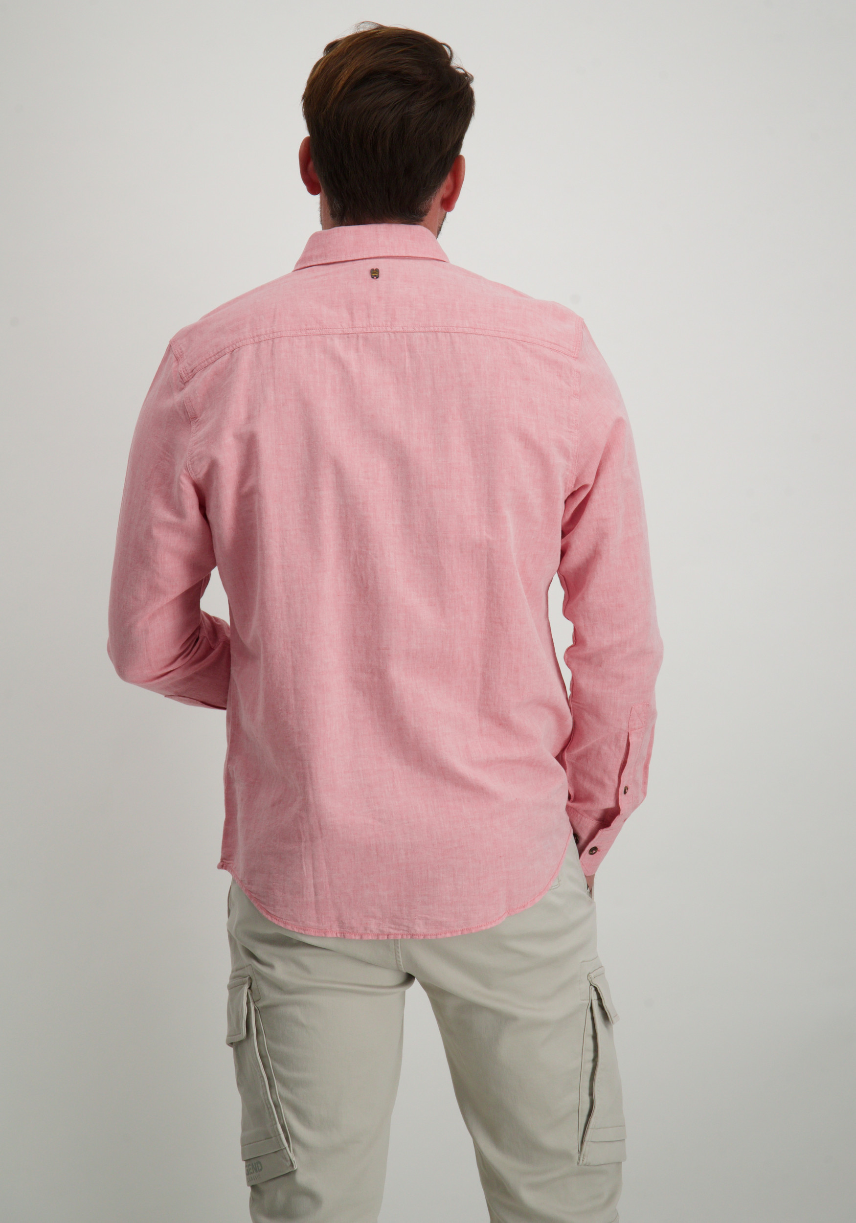 PME Legend Linnen overhemd PSI2503224 Roze