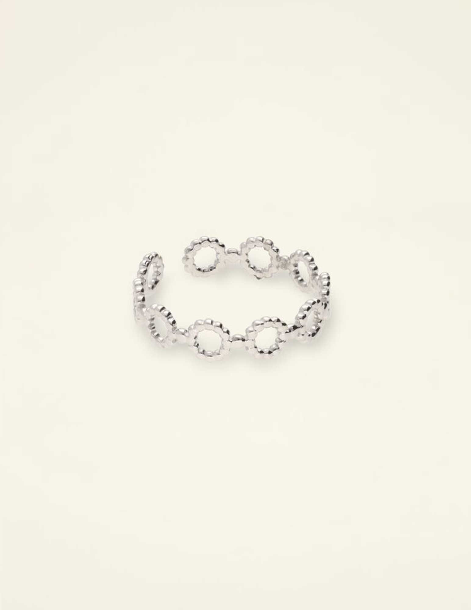 My Jewellery Ring met open cirkels MJ09054 Zilver