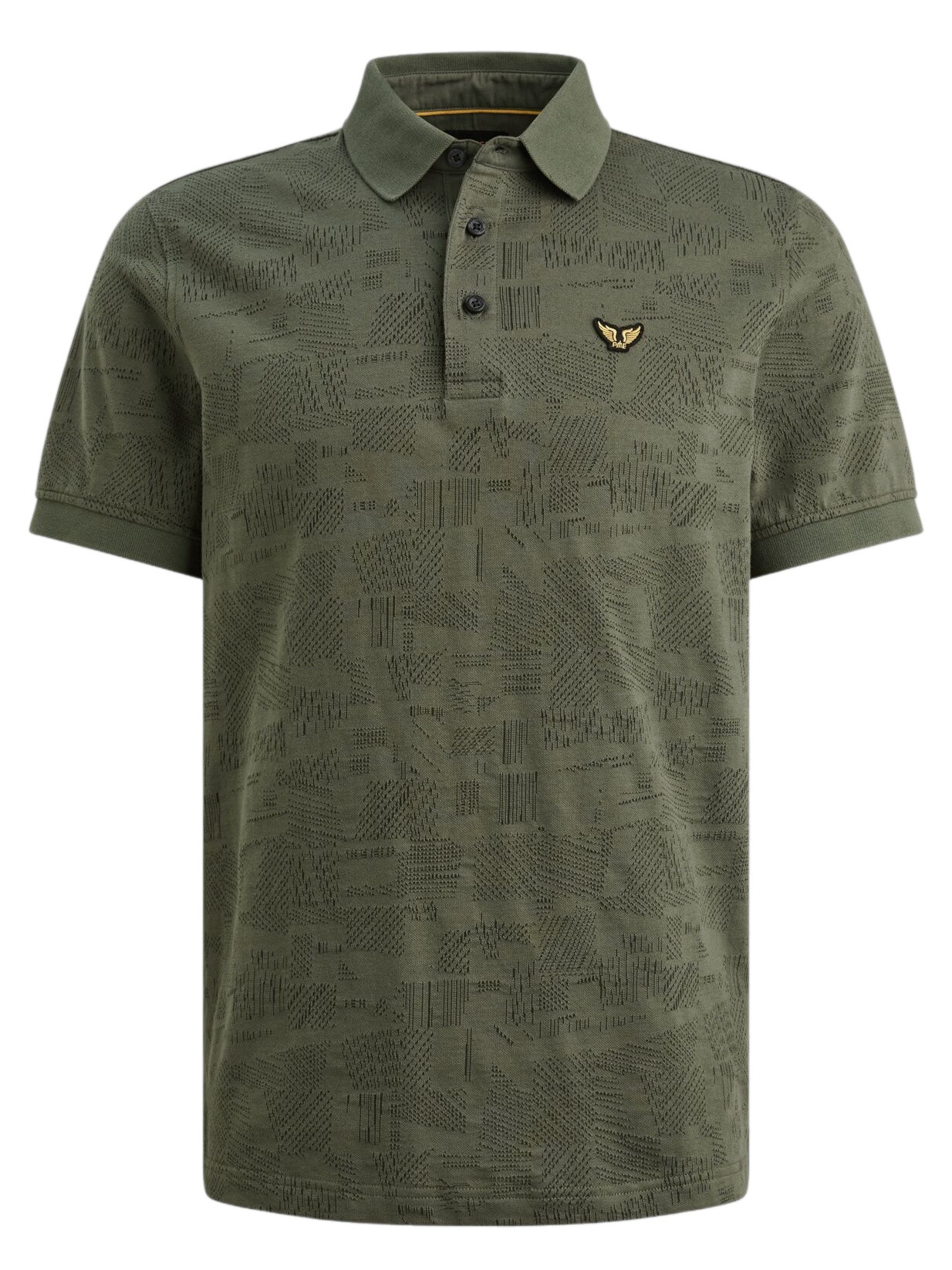 PME Legend Polo Jacquard PPSS2603883 Donker groen