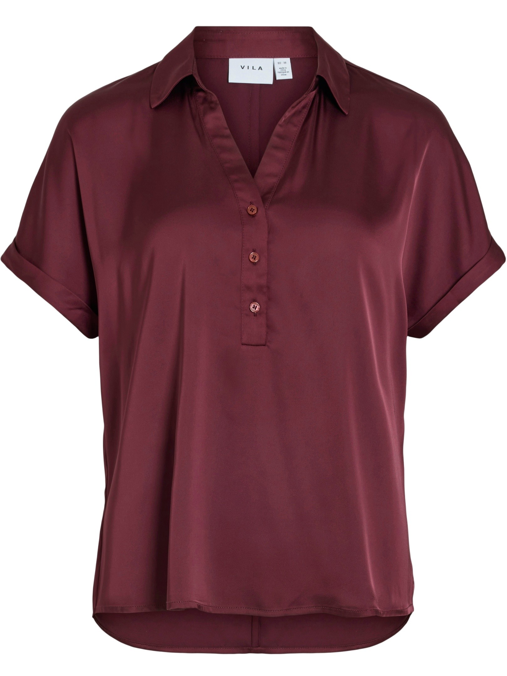 Vila Blouse Enna Ravenna 14107405 Bordeaux