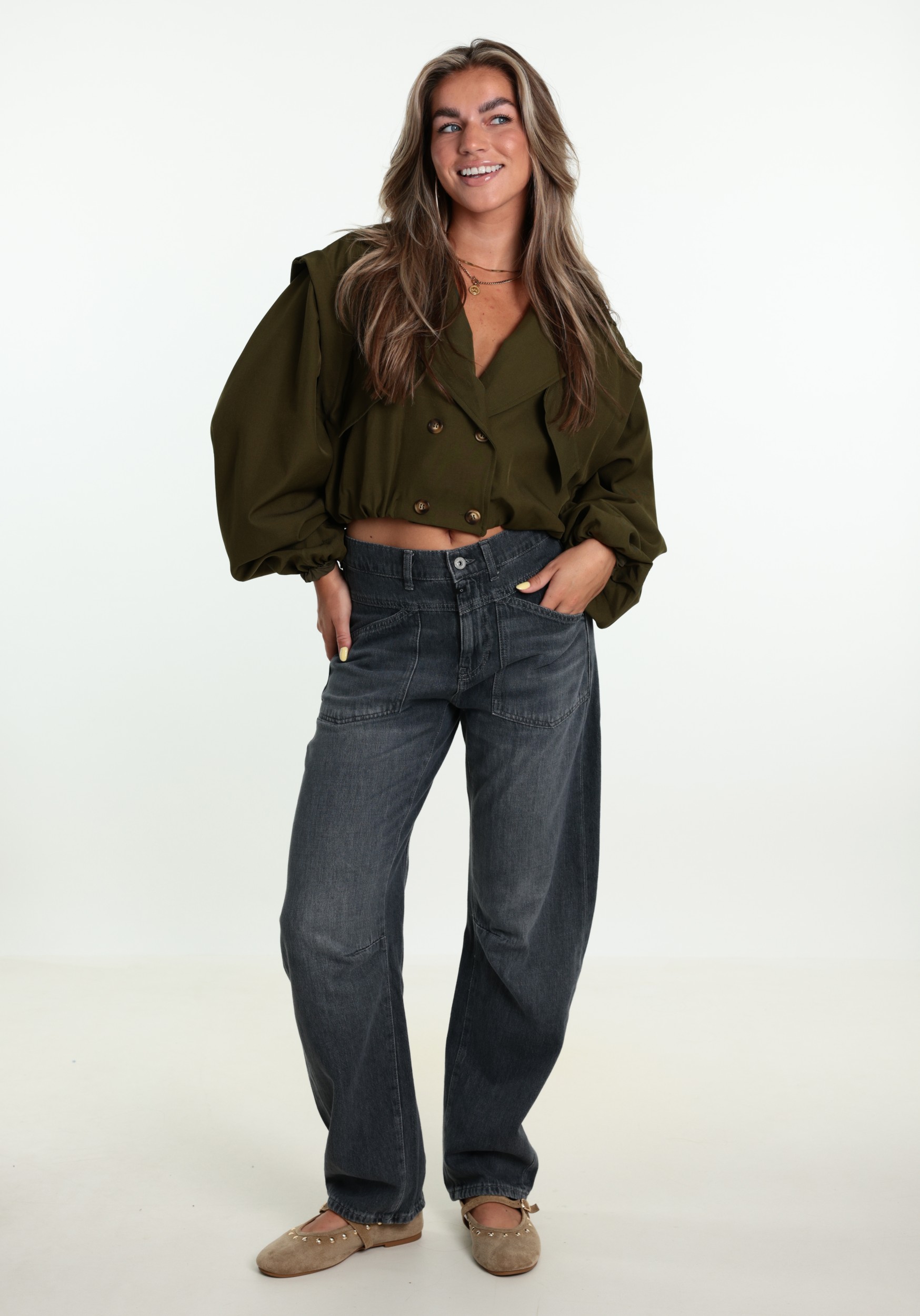Cup of Joe Ballon jeans Selena Donker Grijs