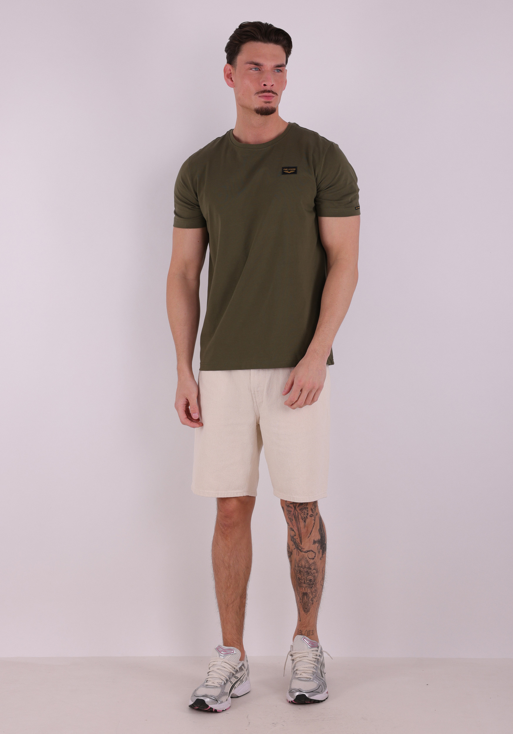 PME Legend T-shirt American classic PTSS2602599 Midden groen