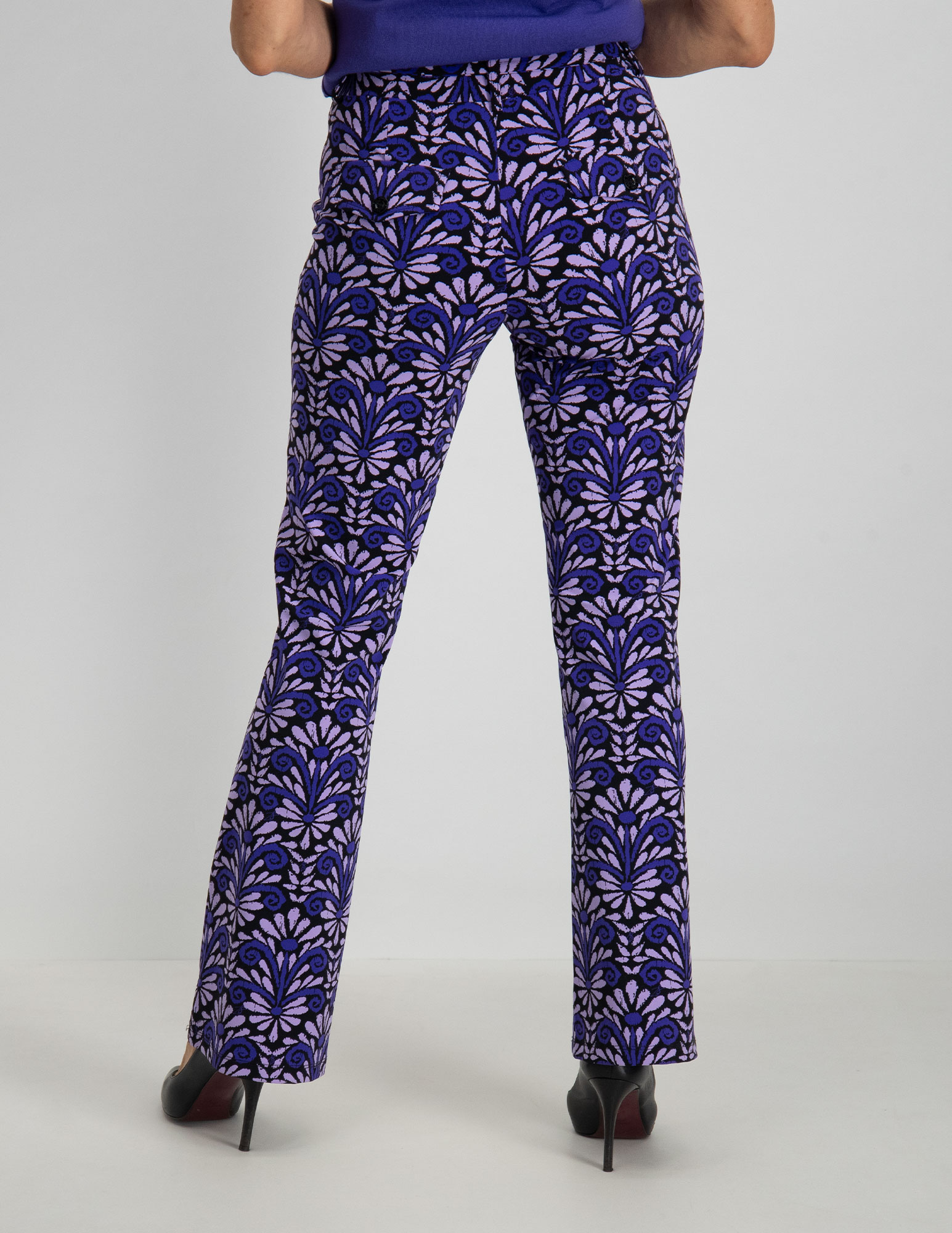 Zoso Broek met print 234Katrina Paars