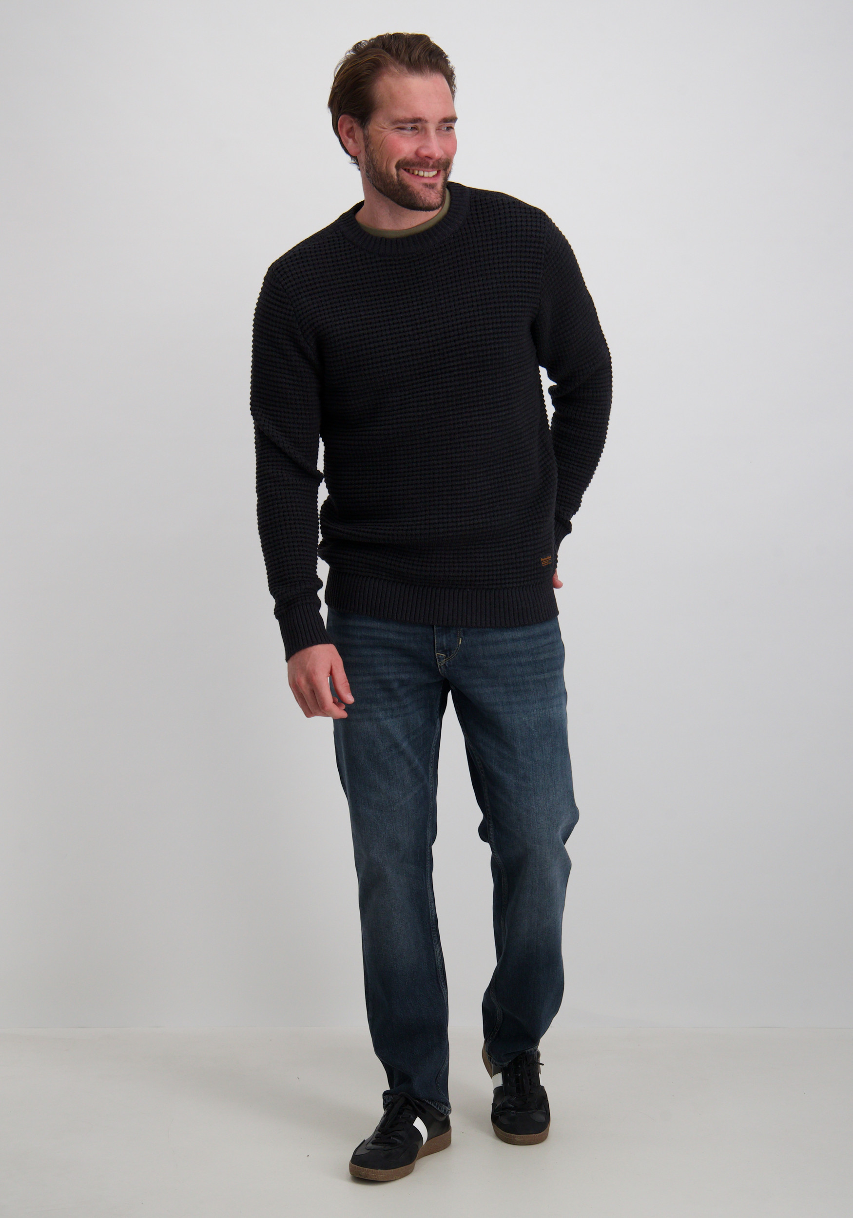 Petrol Trui M-3050-KWR241 Zwart