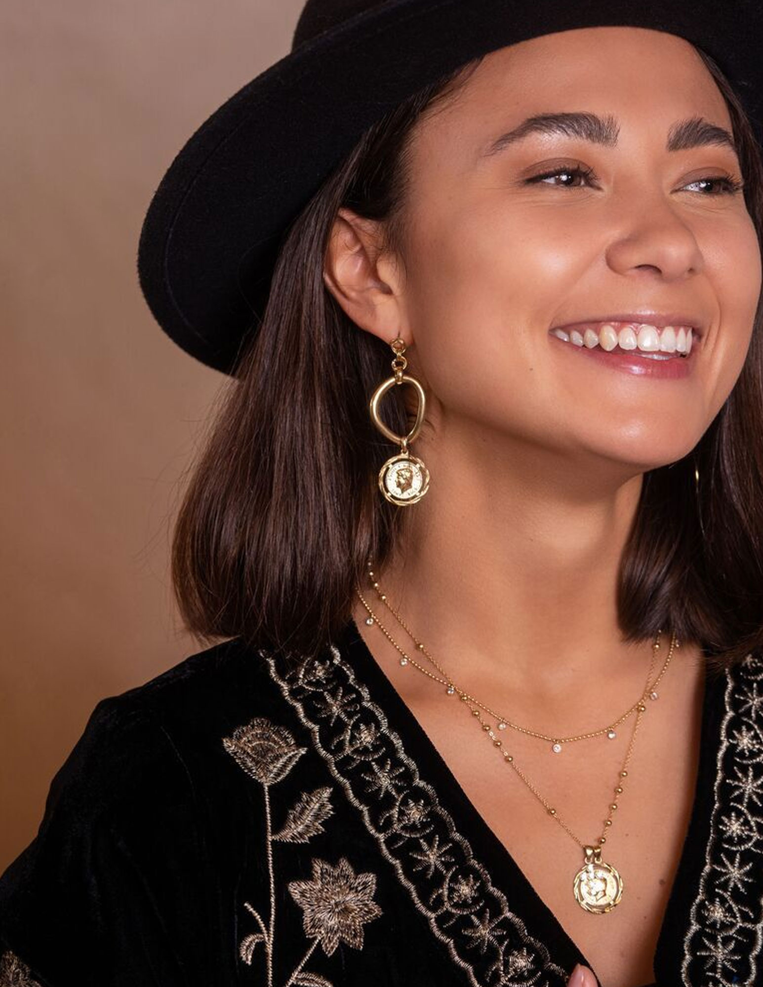 My Jewellery Statement oorbellen met munt MJ07623 Zilver