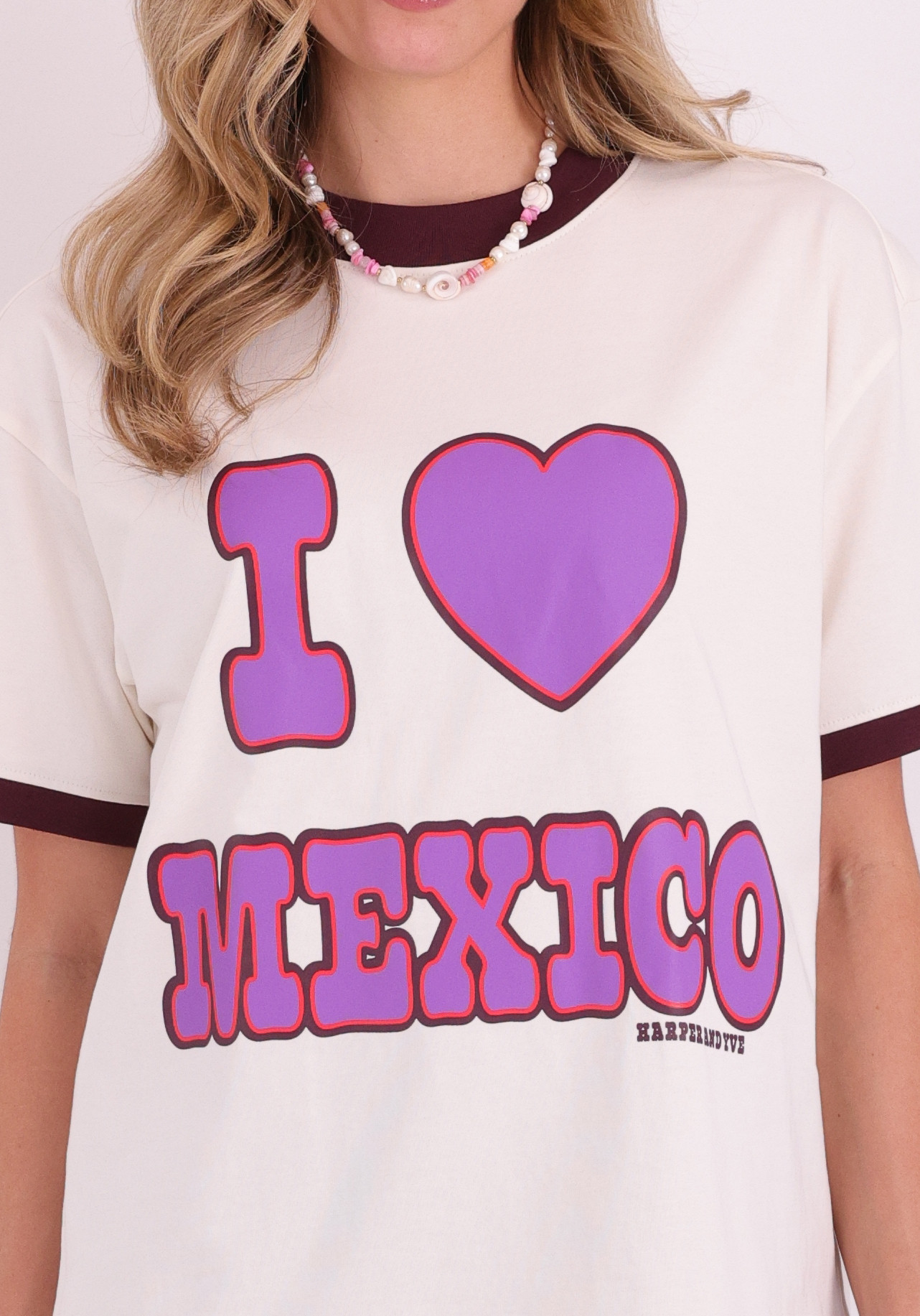 Harper & Yve T-shirt Mexico SS6Y306 Ecru