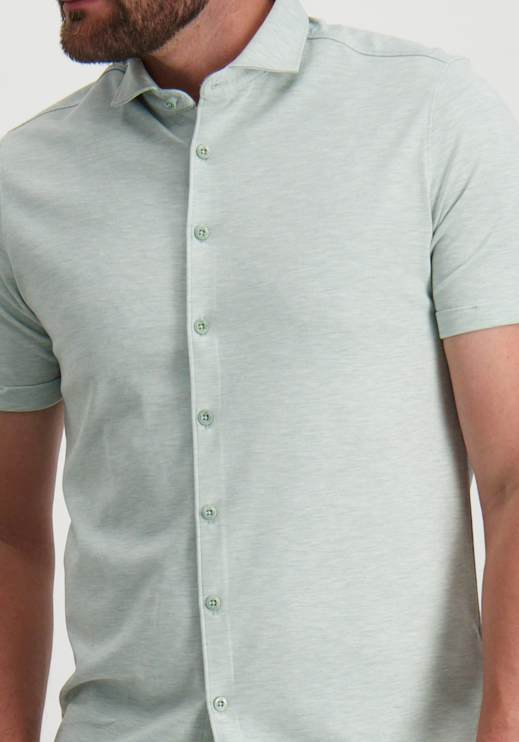 No Excess Overhemd korte mouw 27420381 Licht groen