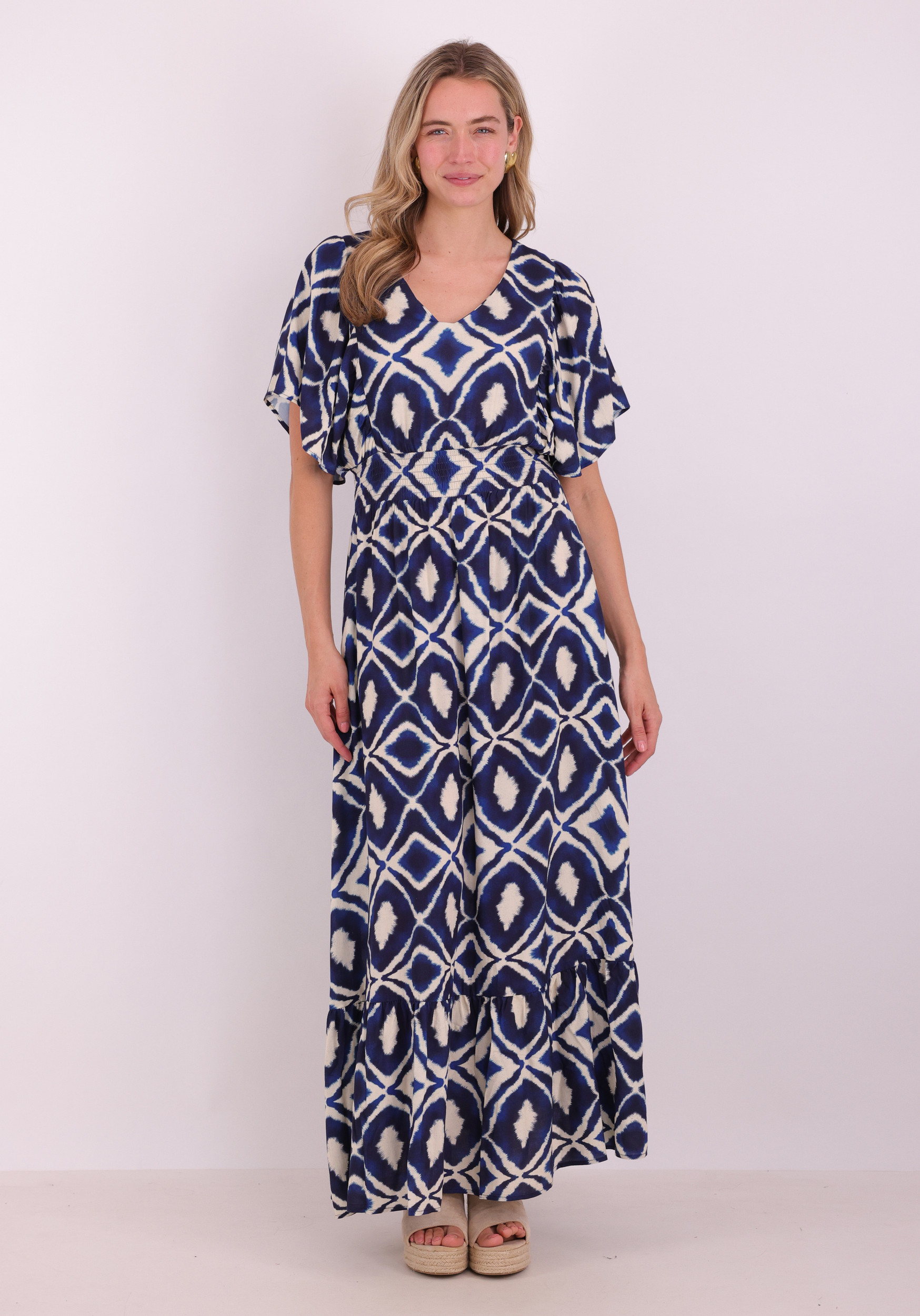 Geisha Jurk all-over print 67116-20 Marine