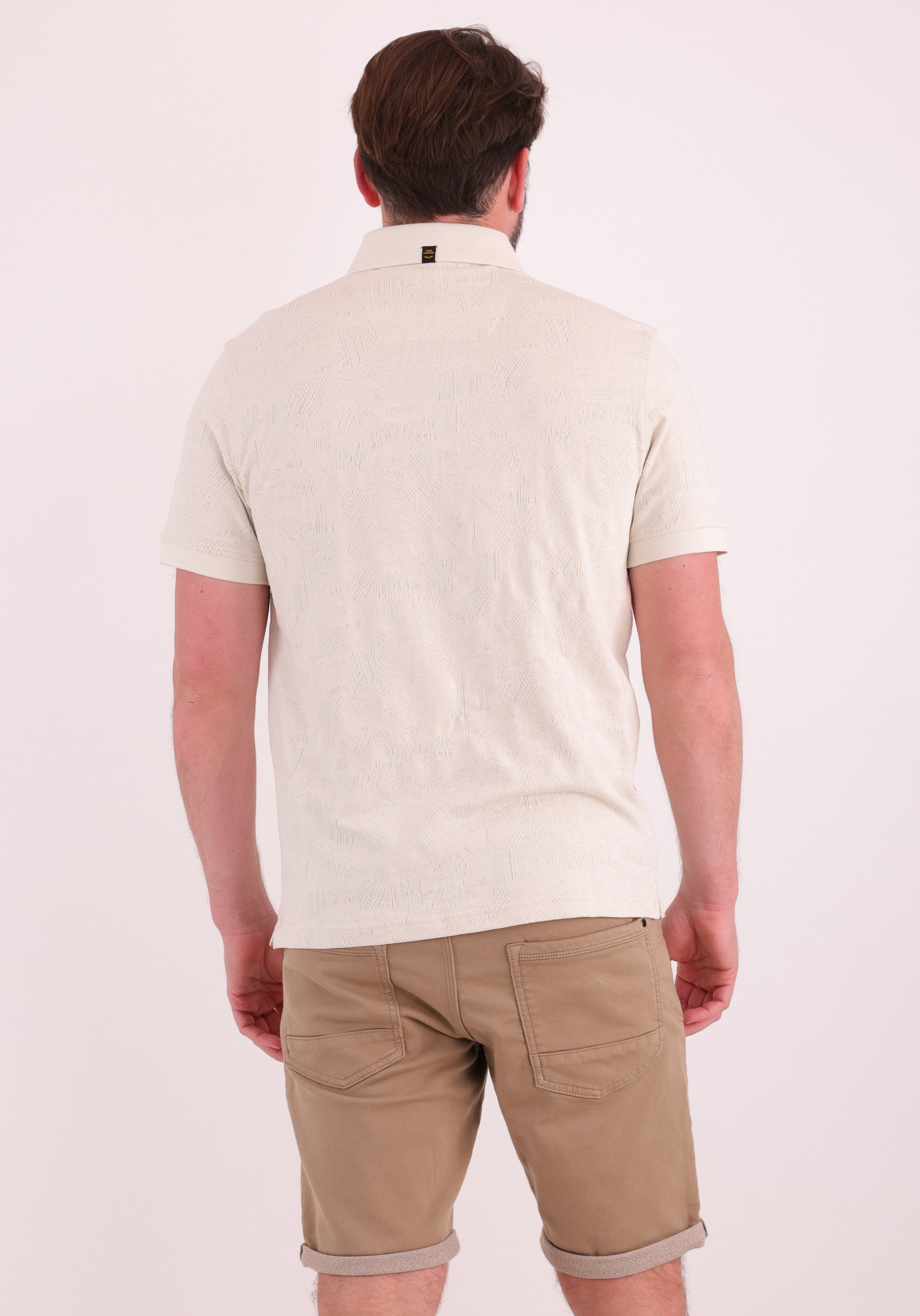 PME Legend Polo Jacquard PPSS2603883 Ecru