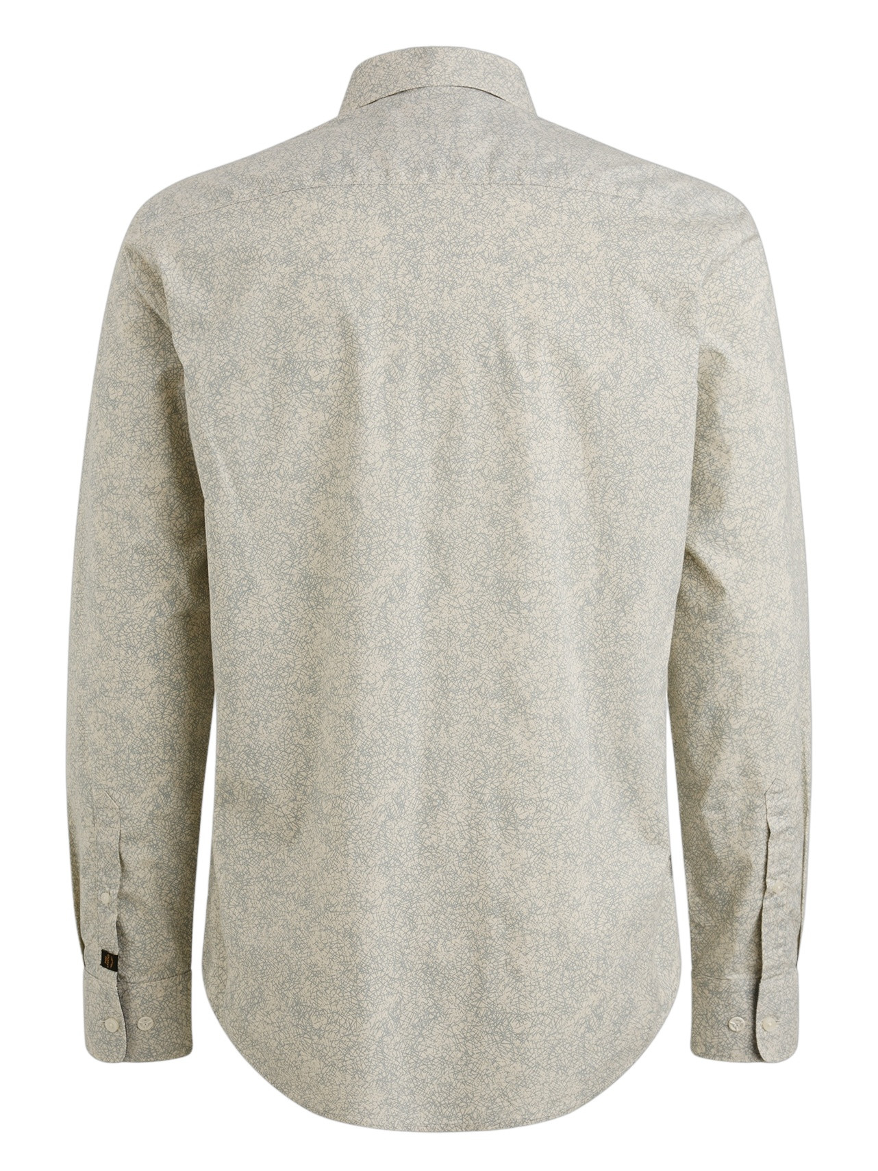 PME Legend Overhemd all-over print PSI2508211 Ecru