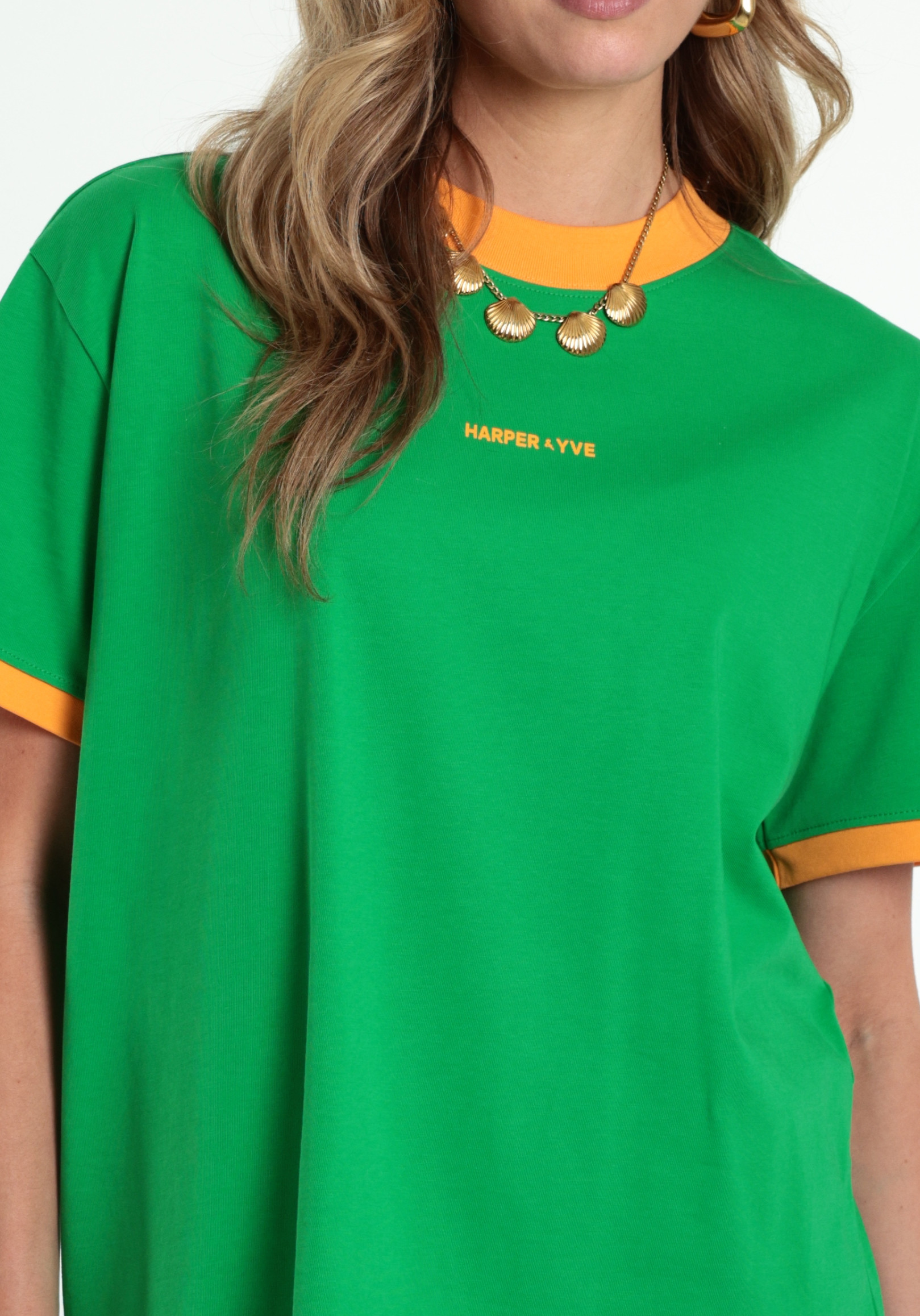Harper & Yve T-shirt Bum Bum HS6Y300 Groen