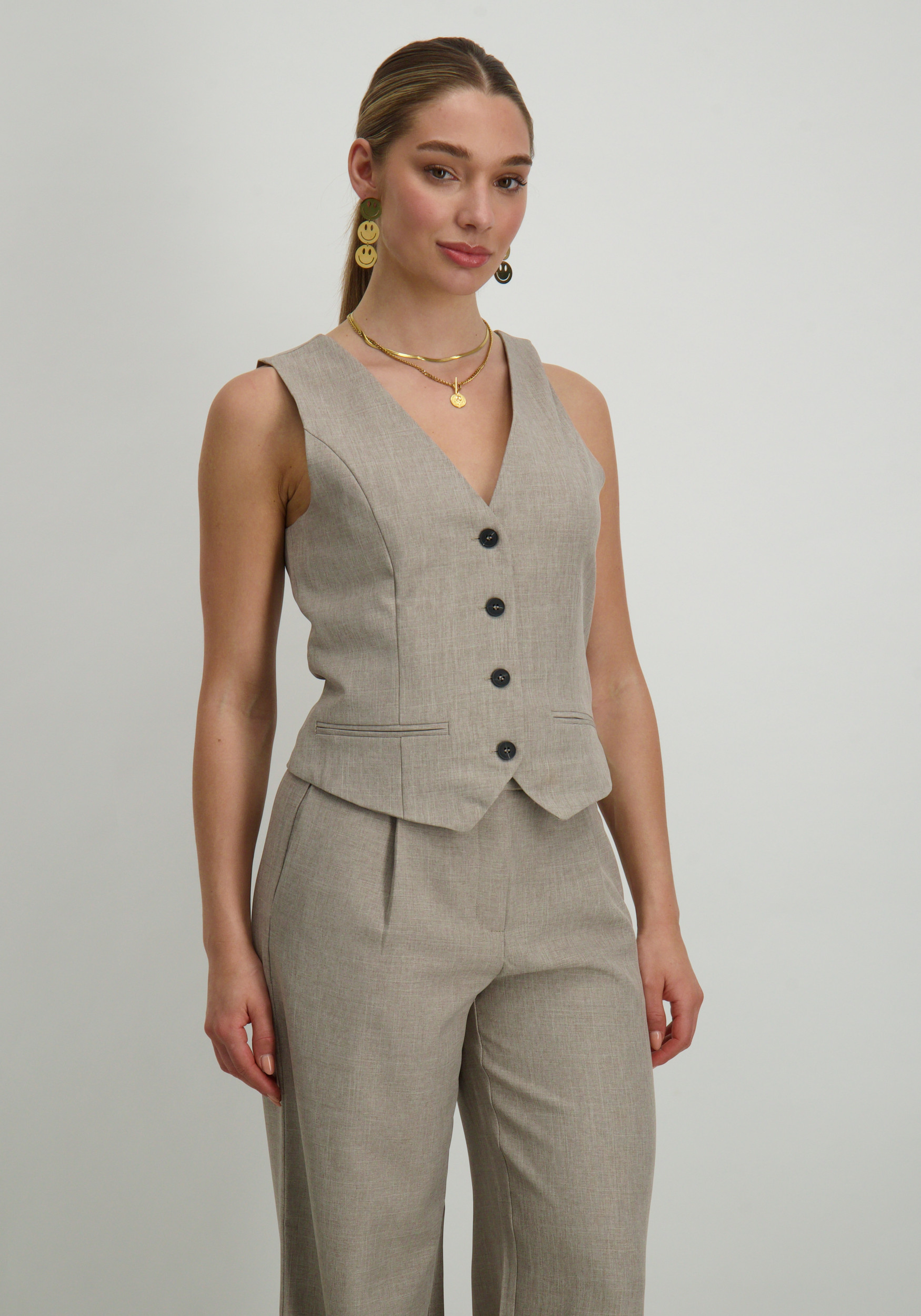 Only Gilet Linda 15336753 Taupe